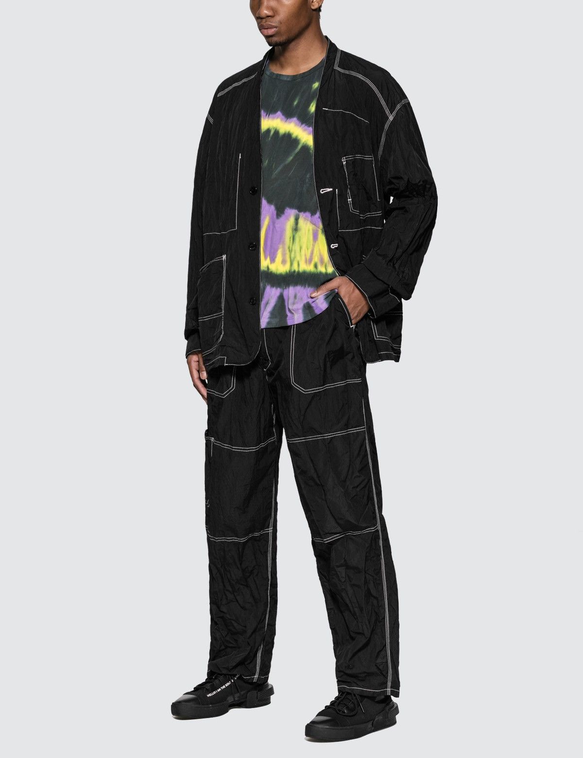 Japanese Brand × Sasquatchfabrix Sasquatchfabrix Nylon Work Pants (Black) Size US 34 / EU 50 - 1 Thumbnail