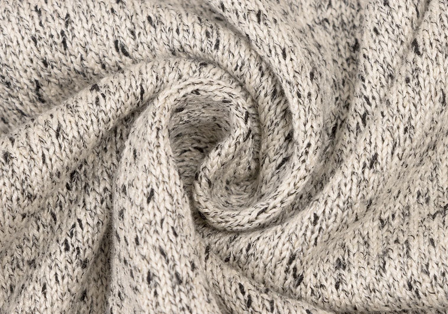 Yohji Yamamoto Yohji Yamamoto Silk Blend Marble Knit Beige Black Size US M / EU 48-50 / 2 - 13 Thumbnail