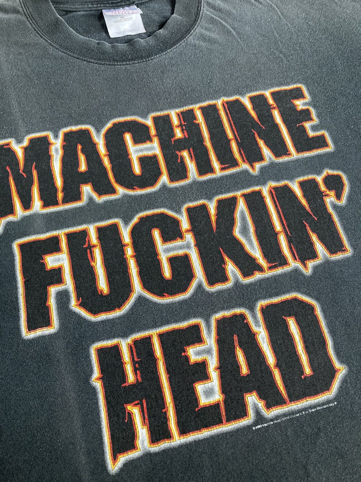 Band Tees × Vintage Vintage y2k 2005 Machinehead Fuck You t shirt Size US XL / EU 56 / 4 - 4 Thumbnail