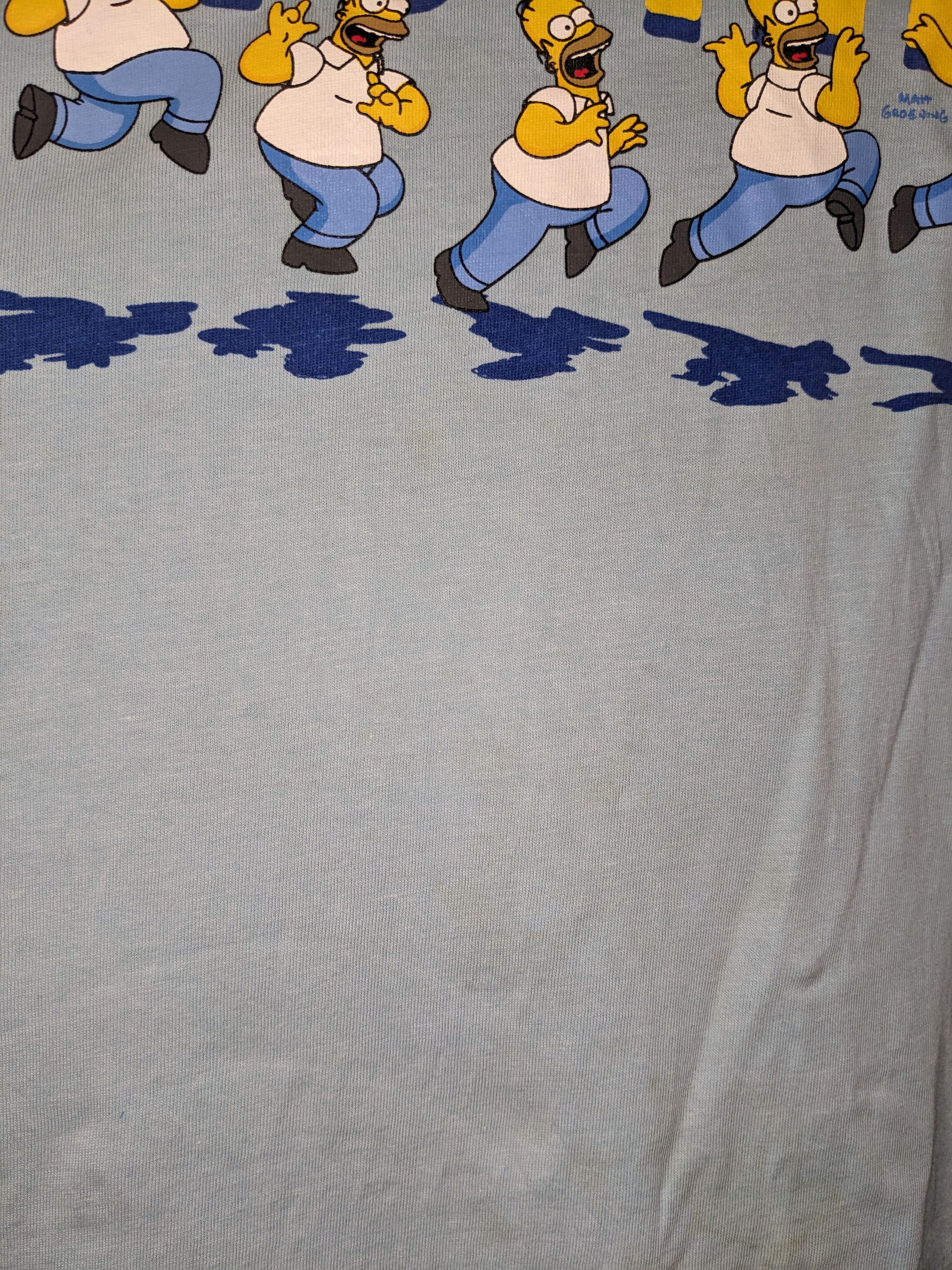 Cartoon Network Vintage 2008 The Simpsons Homer Blue Large T-Shirt Size US L / EU 52-54 / 3 - 9 Thumbnail