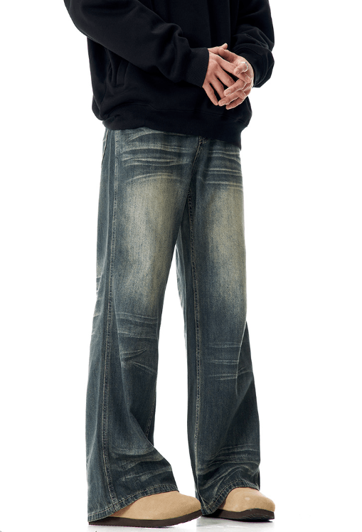 Japanese Brand × Vintage American retro straight washed loose versatile flared jeans Size US 32 / EU 48 - 3 Thumbnail