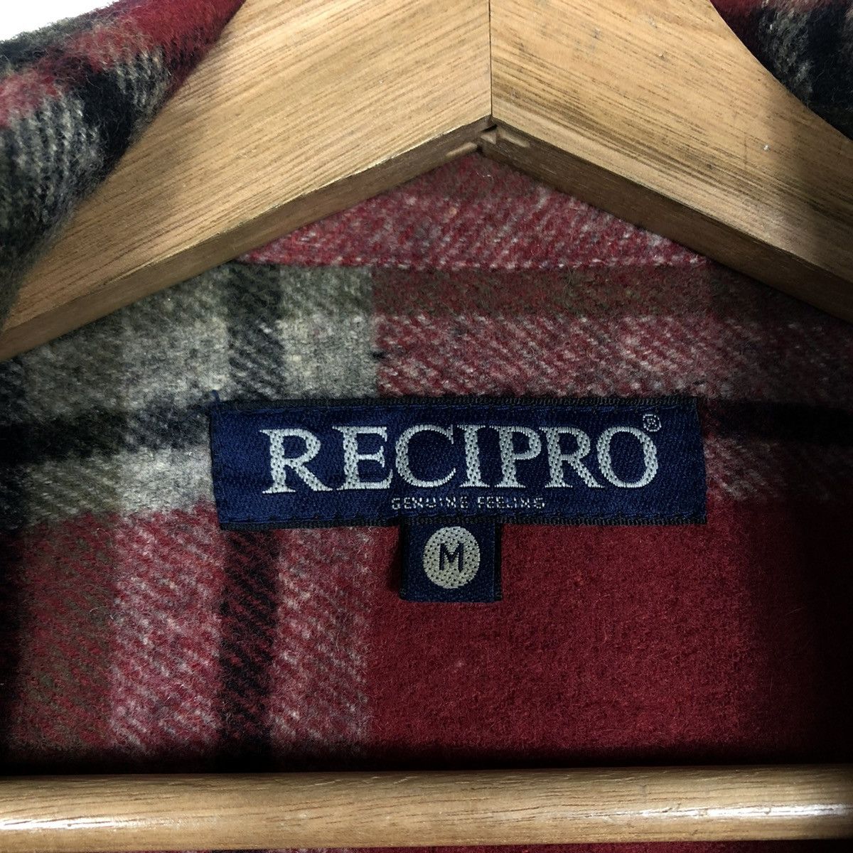 Flannel 📌VINTAGE WOOL FLANNEL JACKET RECIPRO ISSEY MIYAKE Size US M / EU 48-50 / 2 - 18 Thumbnail