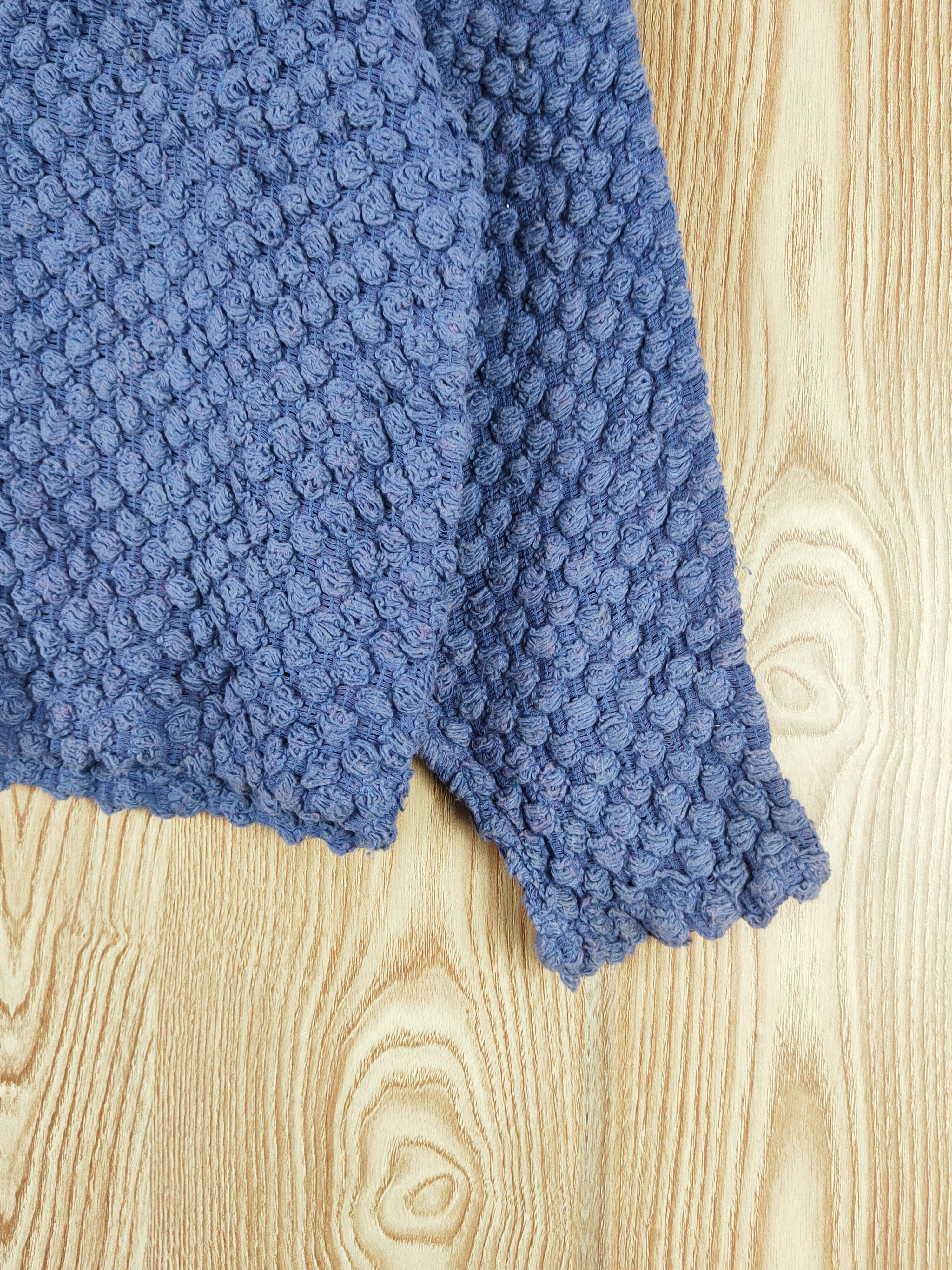 Japanese Brand Vintage - The Blue Blue Knitwear Cardigan Crop Tops Size M / US 6-8 / IT 42-44 - 6 Thumbnail