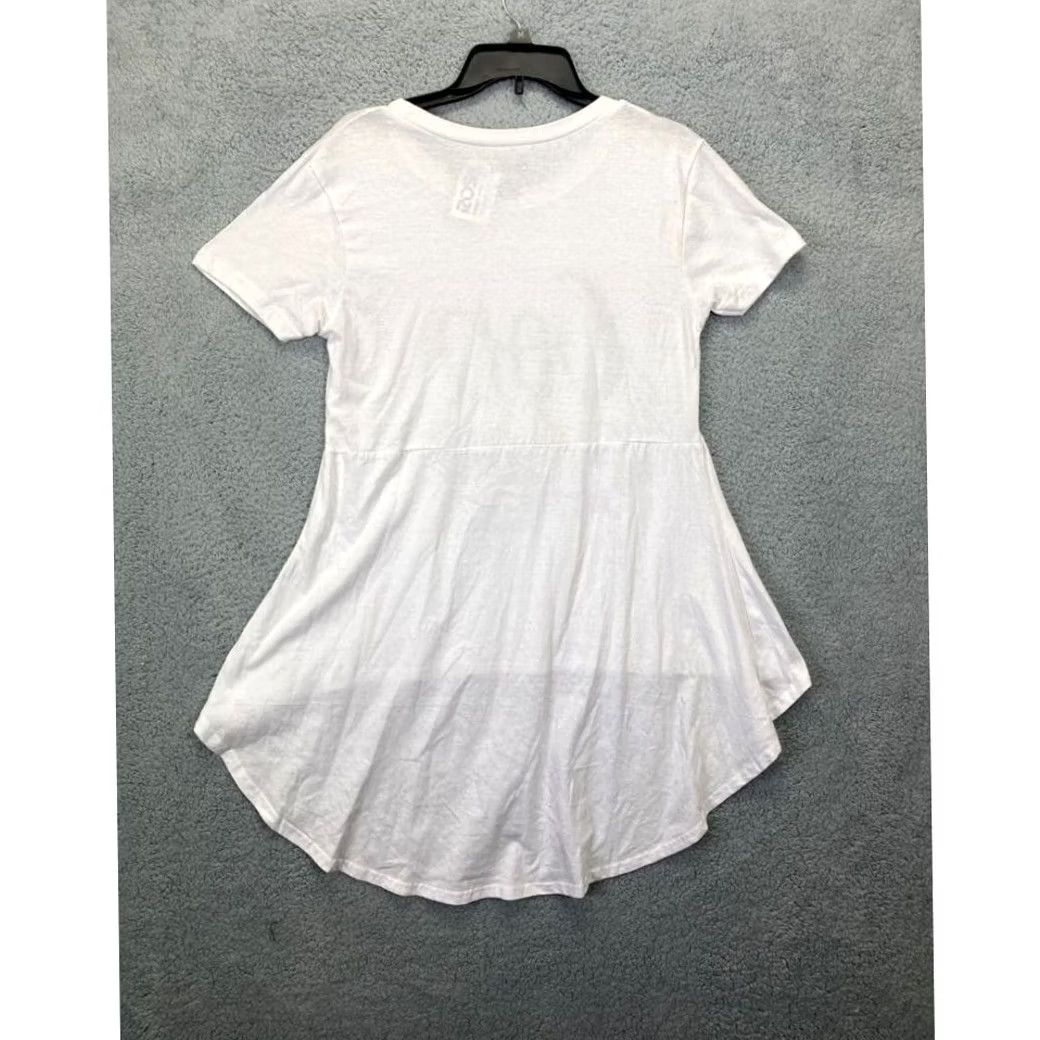 Vintage Shirt Womens L White God Good All The Time Women Cotton Tee Ladies Fire NEW Size L / US 10 / IT 46 - 3 Thumbnail