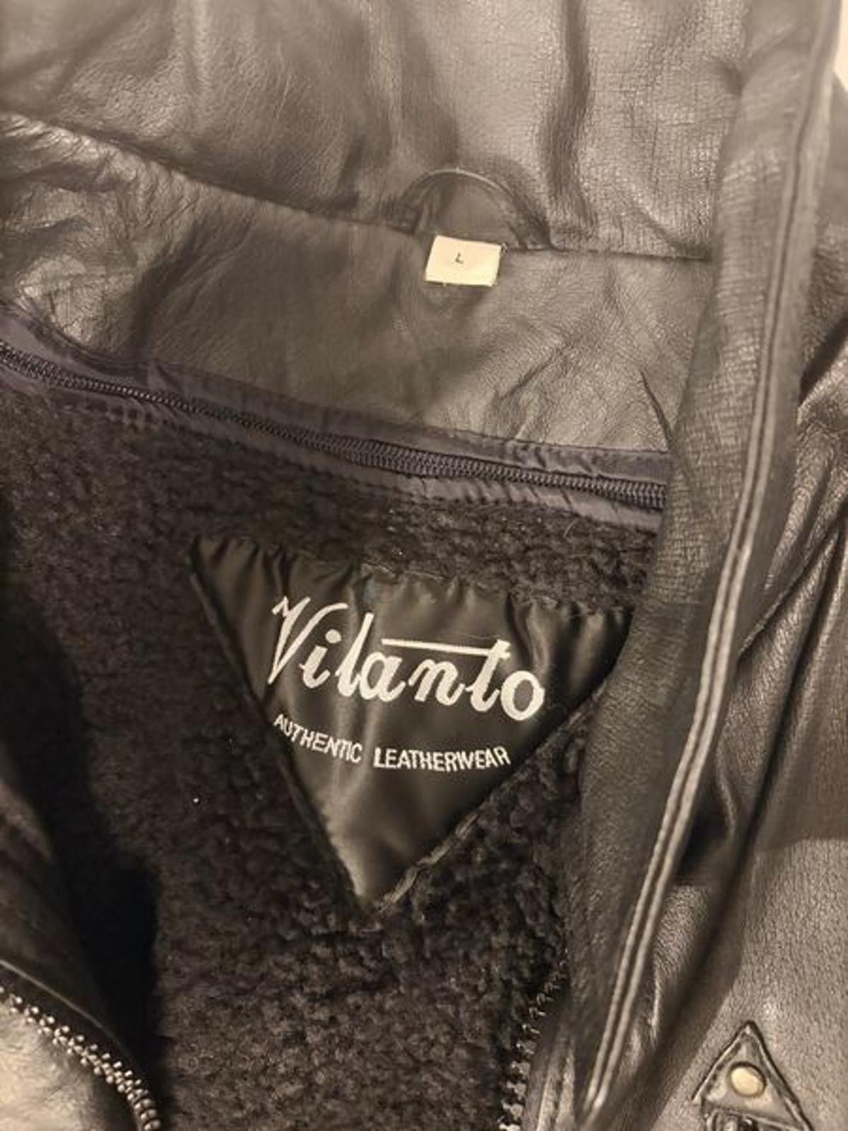 Other Vilanto Authentic Black Leather Jacket (Size L) Size L / US 10 / IT 46 - 2 Thumbnail
