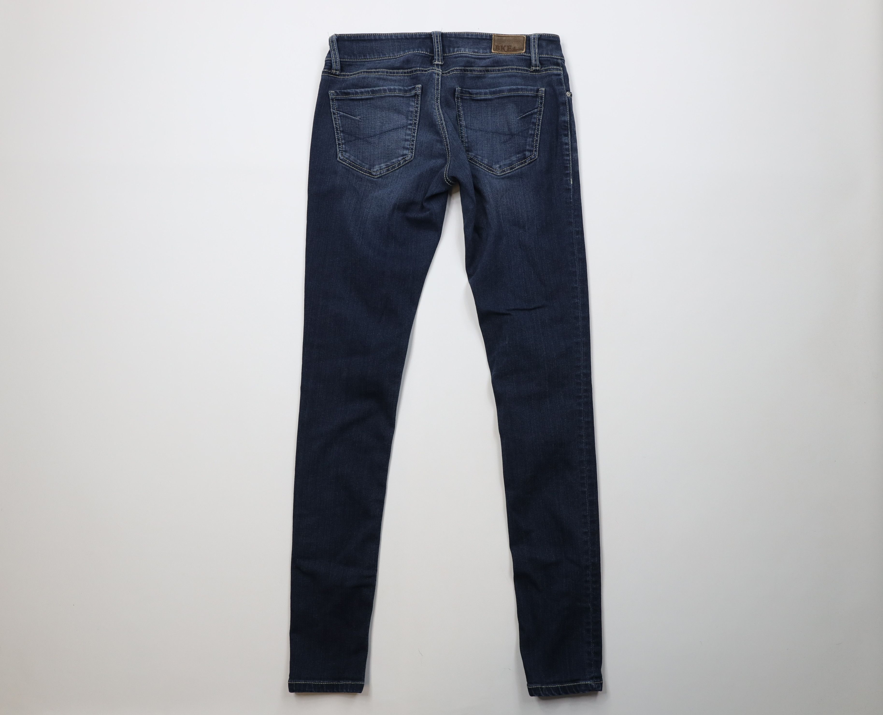 Vintage Buckle BKE Stretch Skinny Leg Denim Jeans Thick Stitch Size 26" / US 2 / IT 38 - 9 Thumbnail