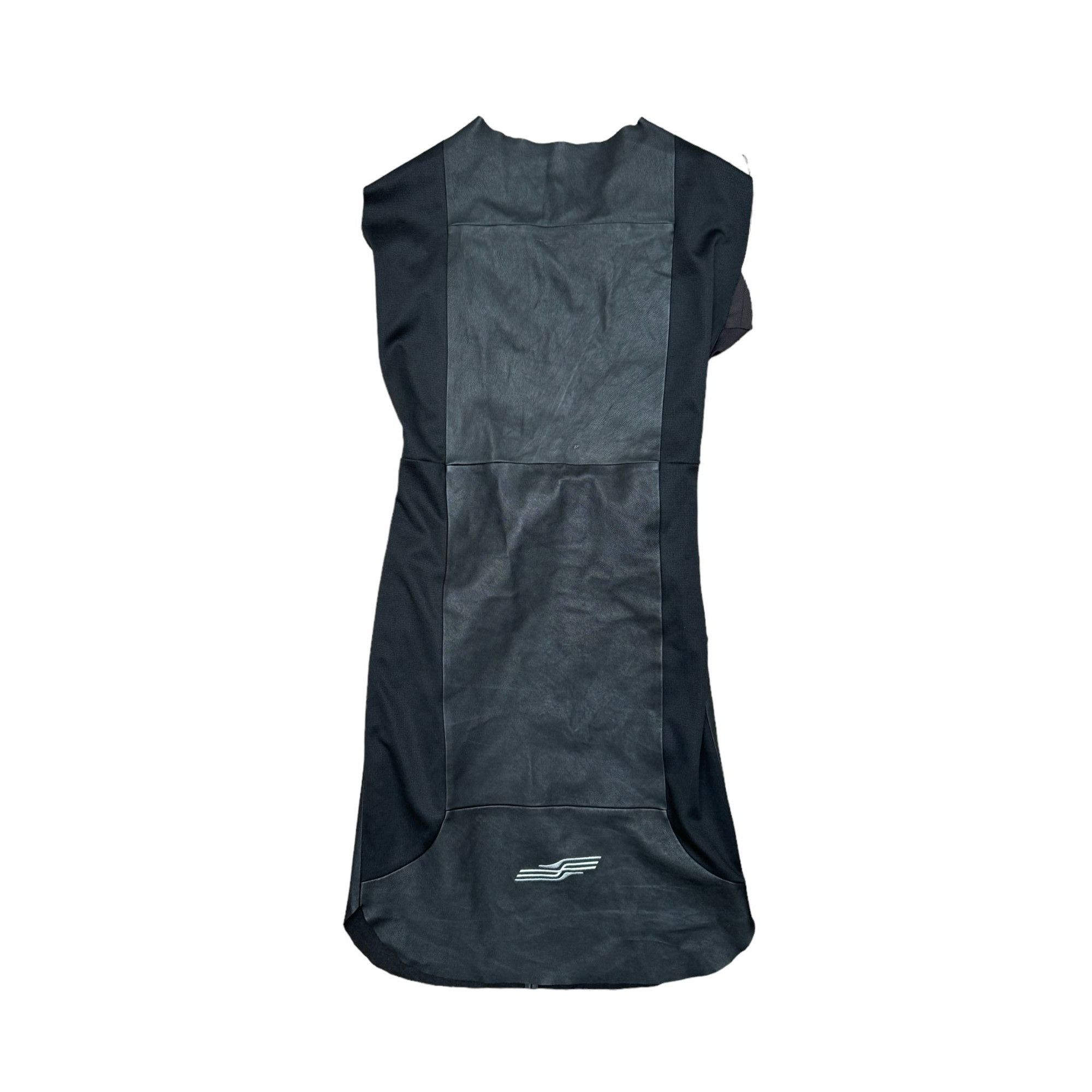 image of Maison Margiela Black & Nylon Leather Dress, Women's (Size Small)