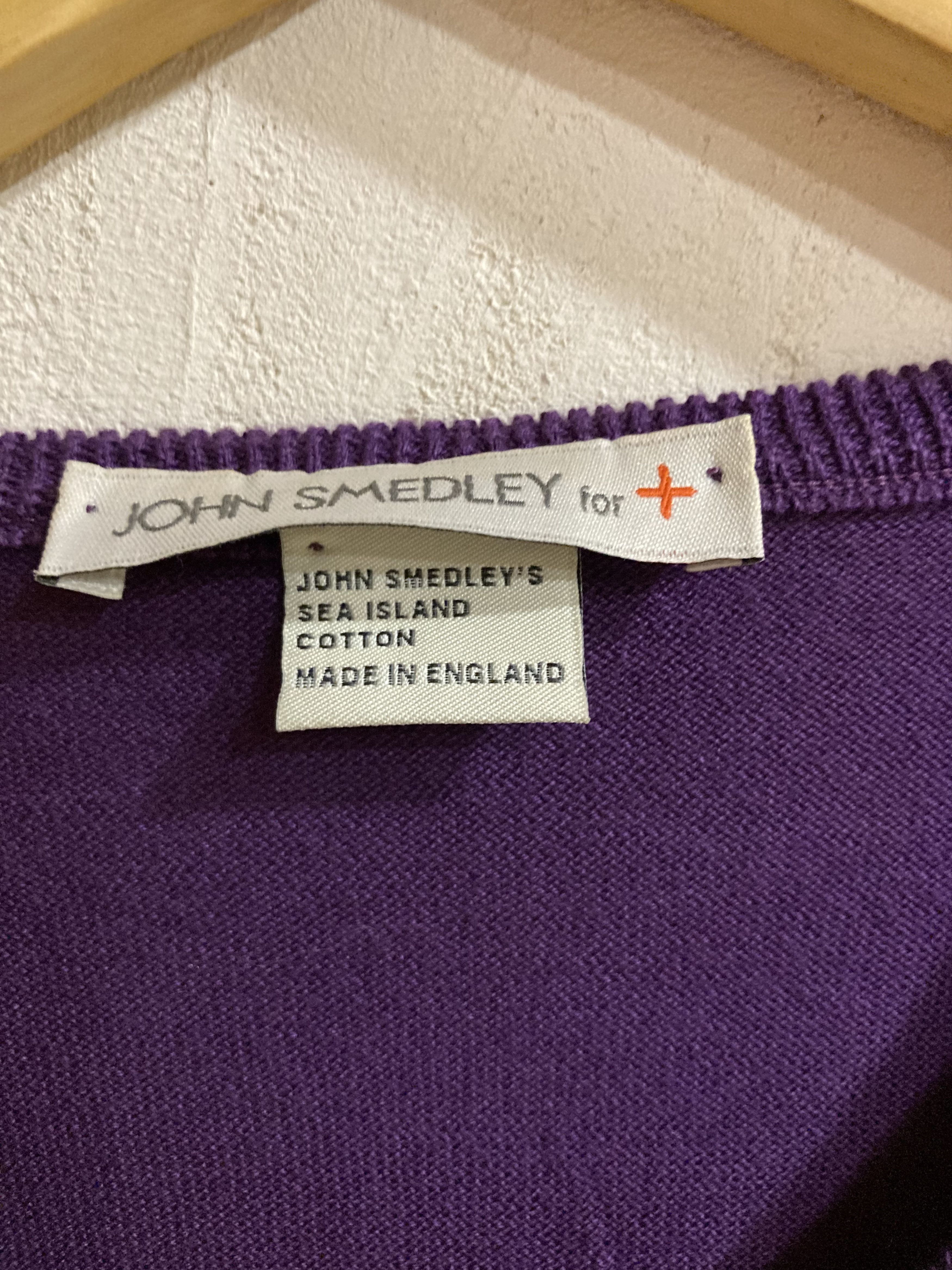John Smedley John Smedley For + v-neck long sleeve purple pullover Size US M / EU 48-50 / 2 - 6 Thumbnail