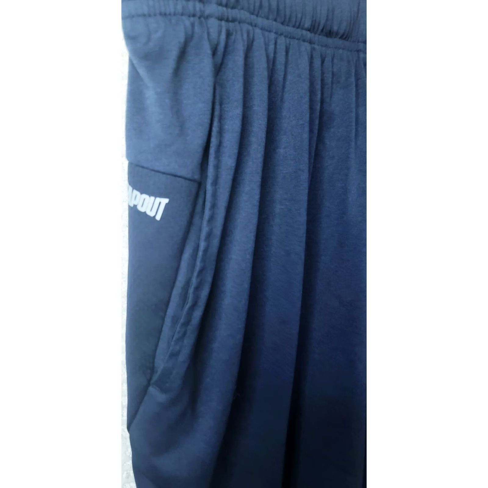 Tapout TAPOUT WWE 9" Stretch Training Shorts Mens L Solid Navy Blue Pockets Drawstring Size US 34 / EU 50 - 4 Thumbnail