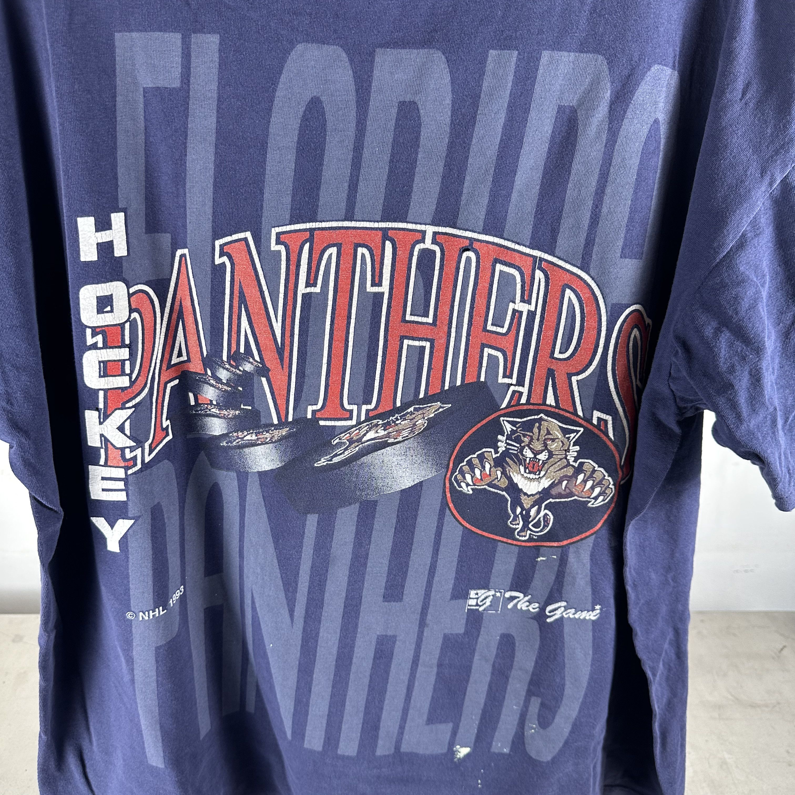 Vintage Vintage 1993 Florida Panthers NHL Hockey Graphic T-Shirt Size US XXL / EU 58 / 5 - 2 Thumbnail