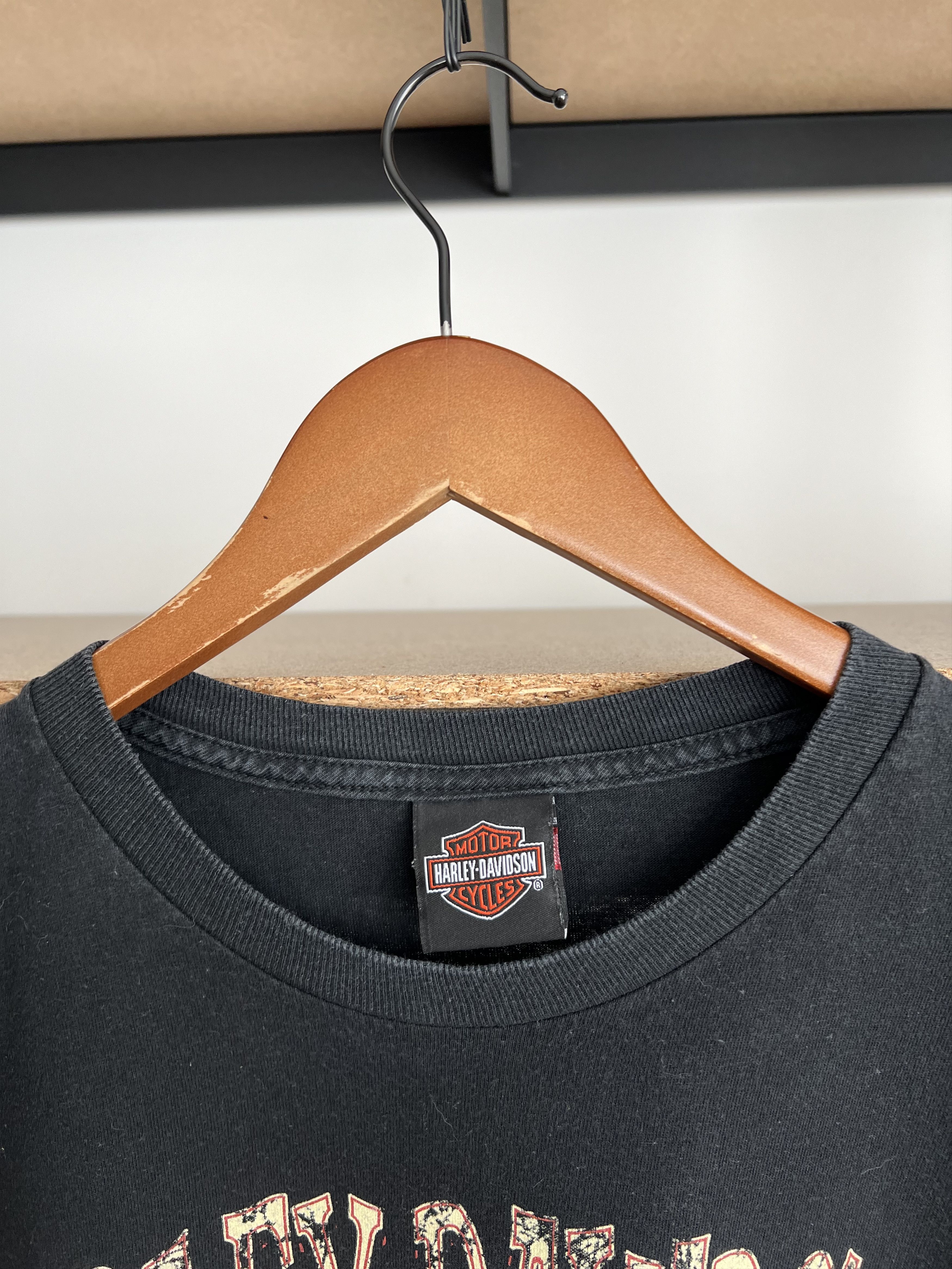 Harley Davidson Vintage 2013 Harley Davidson Sexy Girl Ohio Black T-shirt Size US XL / EU 56 / 4 - 9 Thumbnail