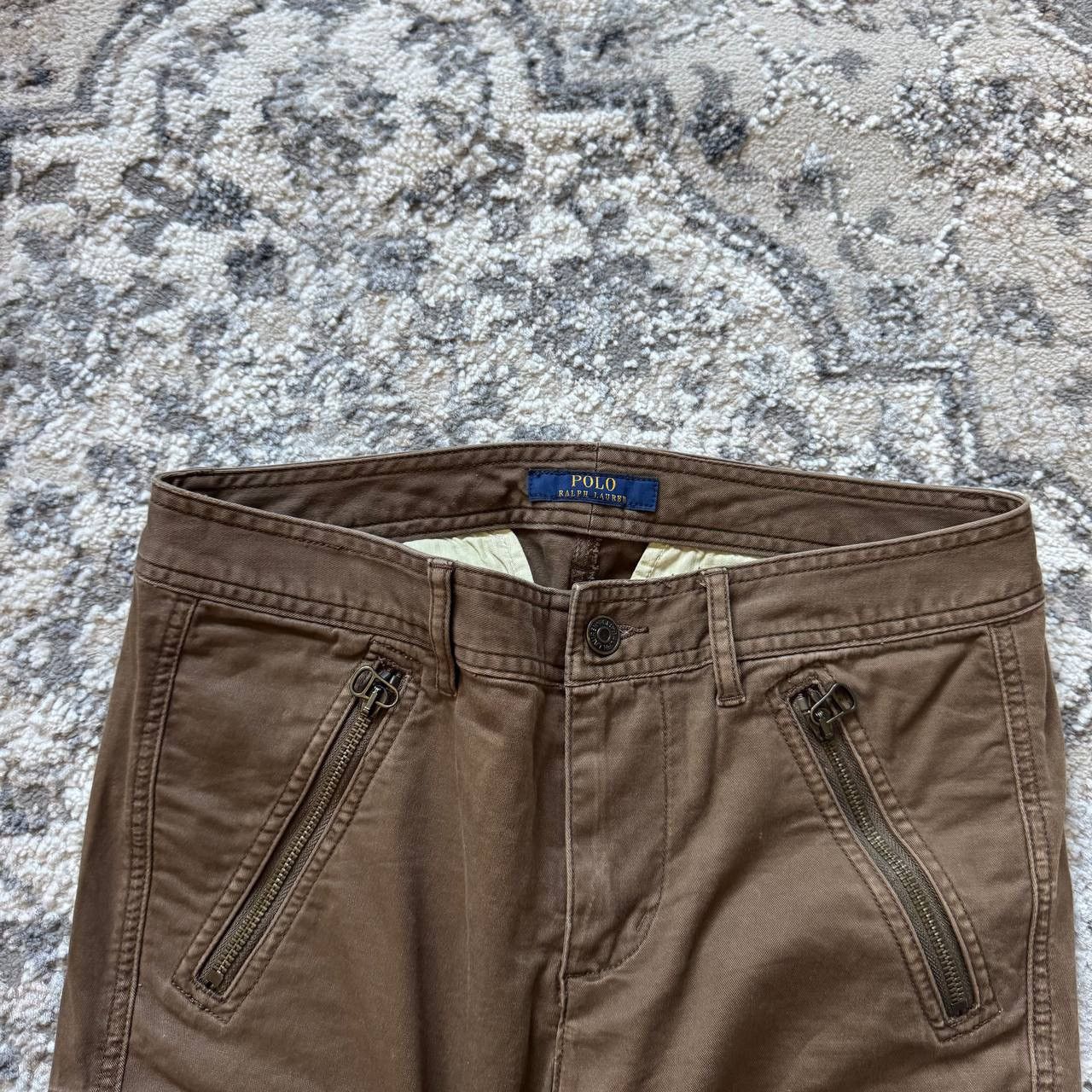 Ralph Lauren Ralph Lauren Brown Utility Cargo Zipped Archive Pants Size 28" / US 6 / IT 42 - 8 Thumbnail