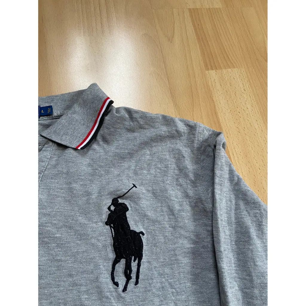 Polo Ralph Lauren Ralph Lauren Pony Long-Sleeve Polo – Grey (Size L) Size US L / EU 52-54 / 3 - 1 Thumbnail
