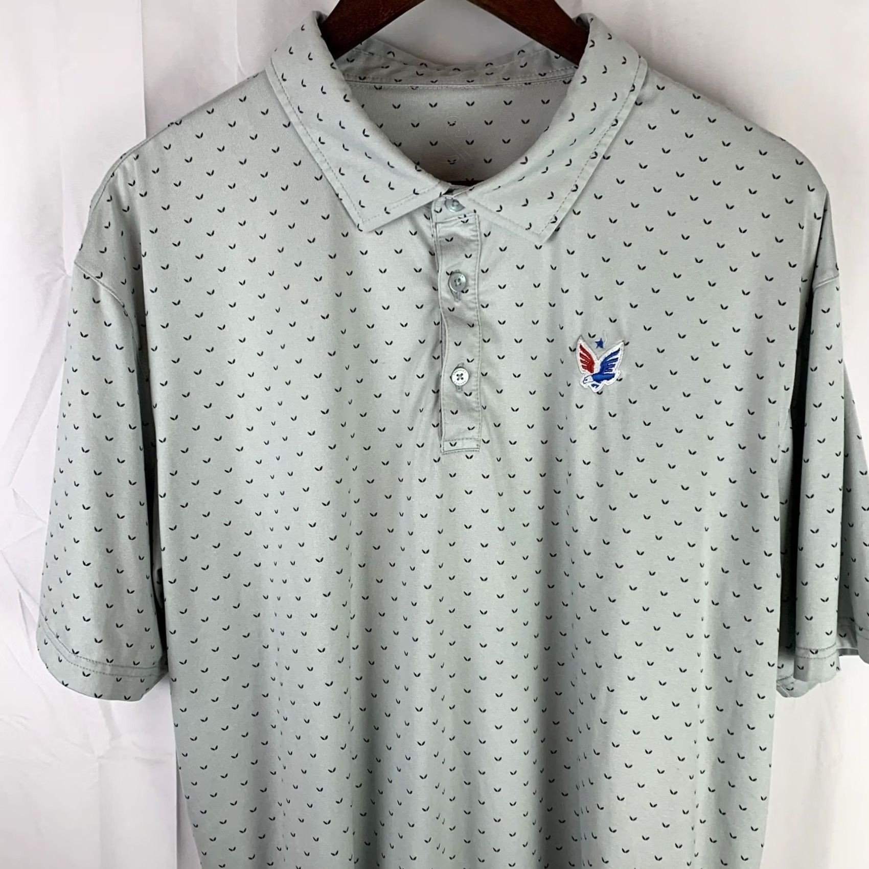 Vintage Swannies Polo Shirt Mens XL Extra Large Geometric Golf Performance AOP Shirt Size US XL / EU 56 / 4 - 2 Thumbnail