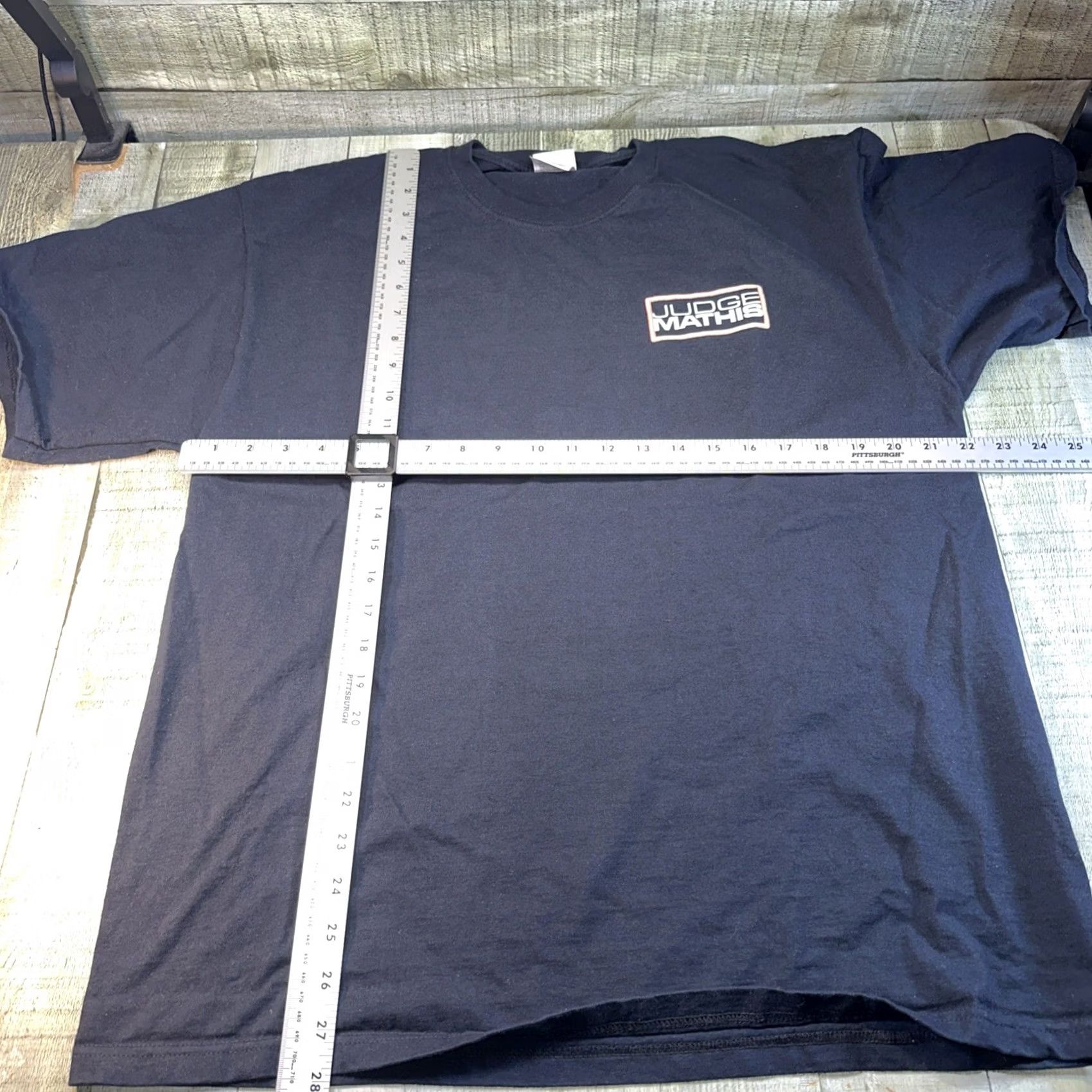 Fruit Of The Loom VINTAGE Judge Mathis T-shirt Mens XL Black Short Sleeve Cotton Knit Regular Fit Top Hip Hop Grunge 90s Size US XL / EU 56 / 4 - 5 Thumbnail