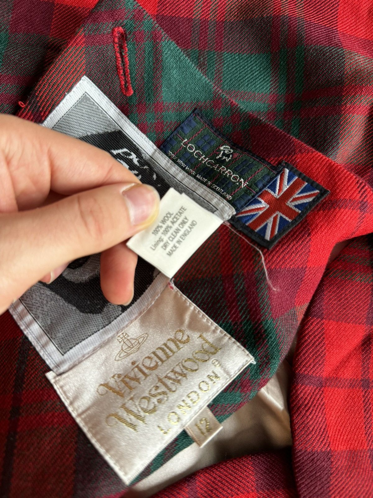 Vivienne Westwood 90s Runaway Vivienne Westwood Red Macpoiret Tartan Skirt Rar Size 28" / US 6 / IT 42 - 8 Thumbnail