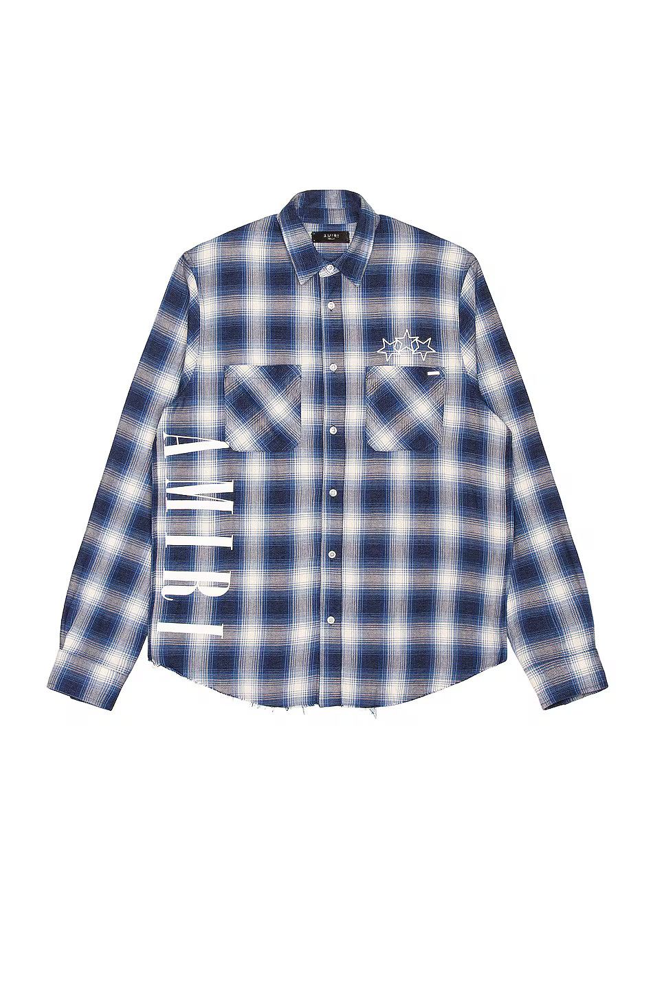 Amiri o1mle0426 Three Star Plaid Button Shirt in Multicolor Size US M / EU 48-50 / 2 - 1 Thumbnail