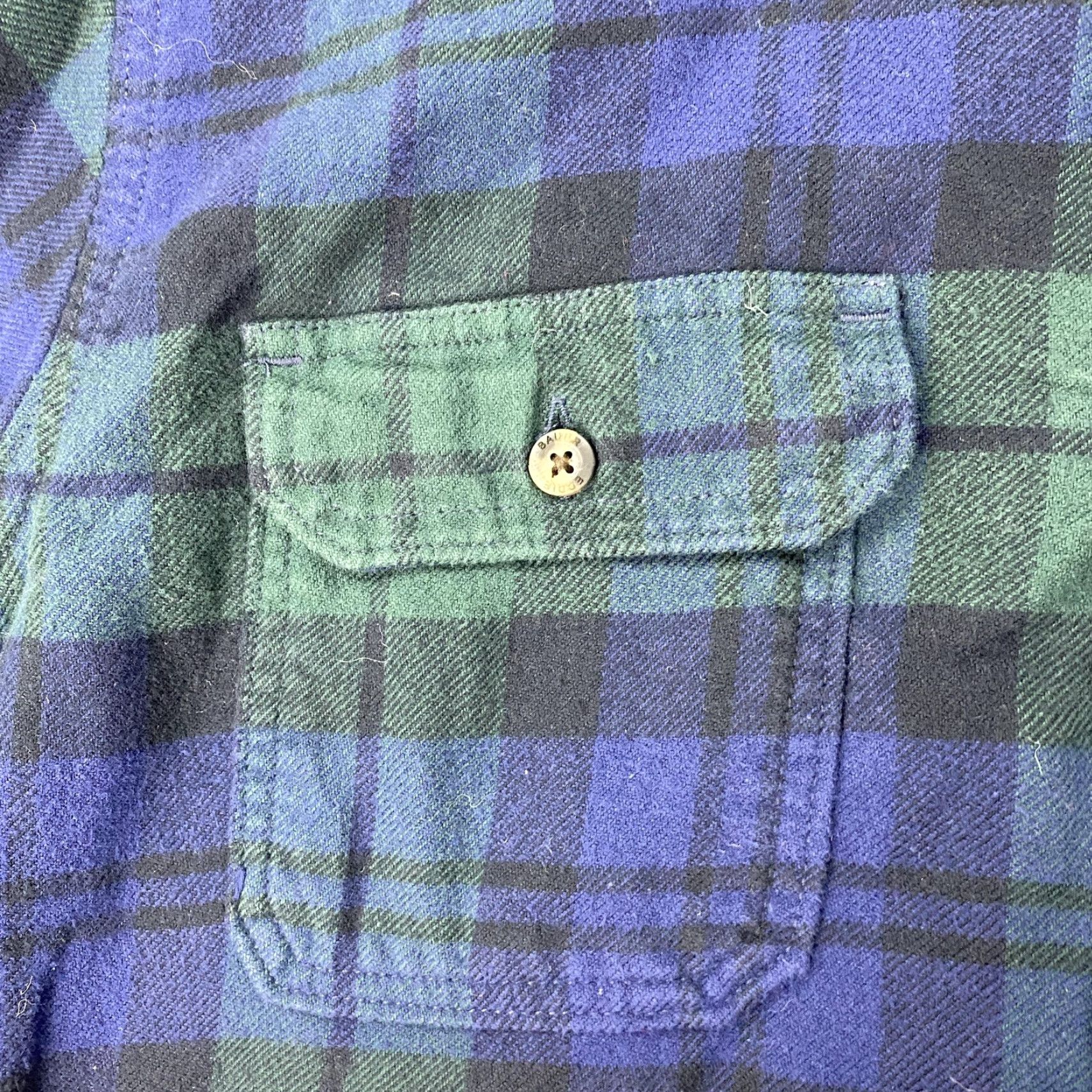 Eddie Bauer EDDIE BAUER Flannel Shirt Mens Large Blue Plaid Long Sleeve Button-Up Size US L / EU 52-54 / 3 - 4 Thumbnail