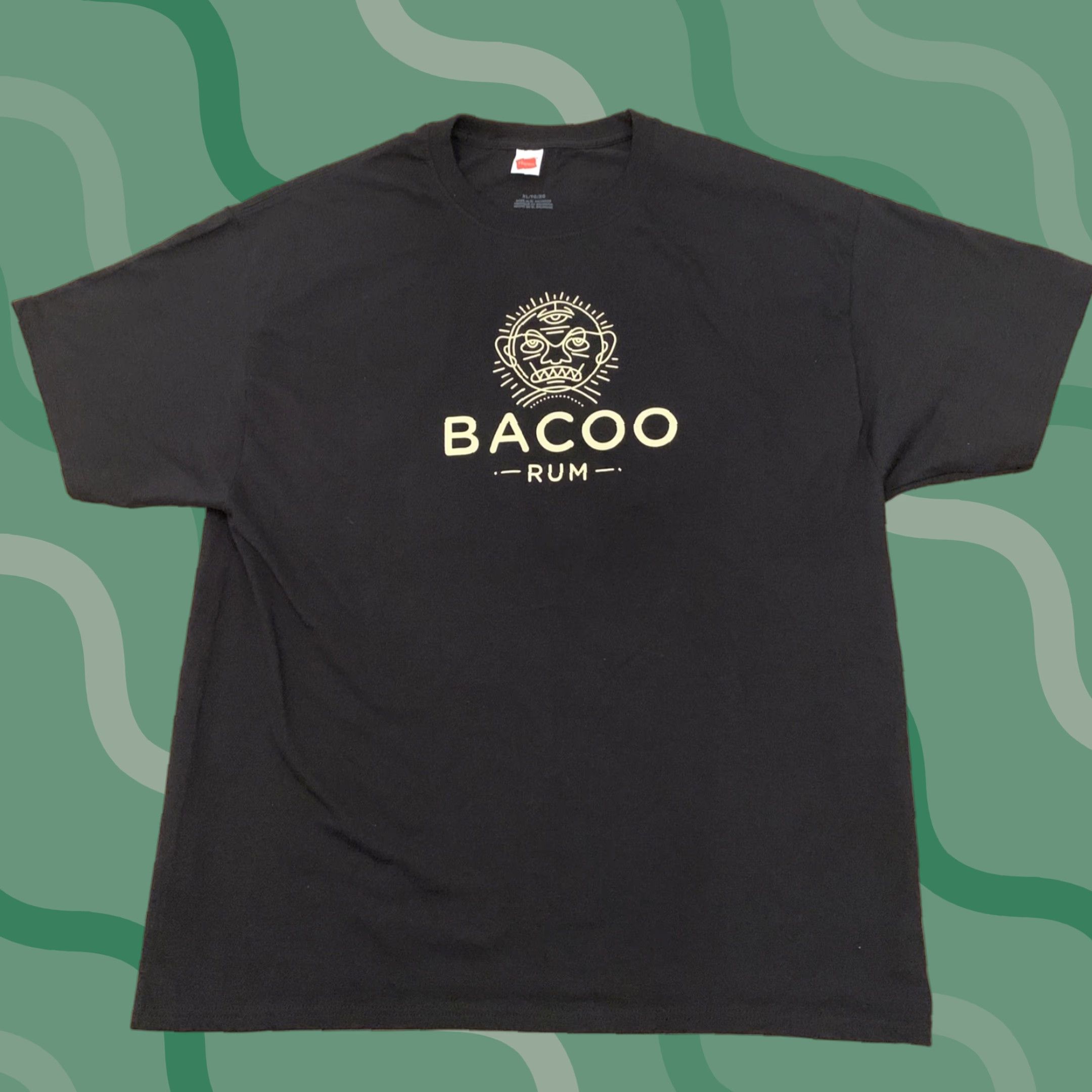 Hanes VINTAGE Bacoo Rum T-Shirt Men XL Black Healthy? (Wait) Size US XL / EU 56 / 4 - 1 Thumbnail