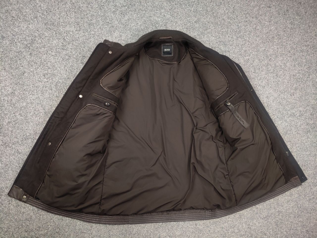 Hugo Boss Hugo Boss Italian lamb nappa Leather Brown Classic Jacket Size US M / EU 48-50 / 2 - 12 Thumbnail