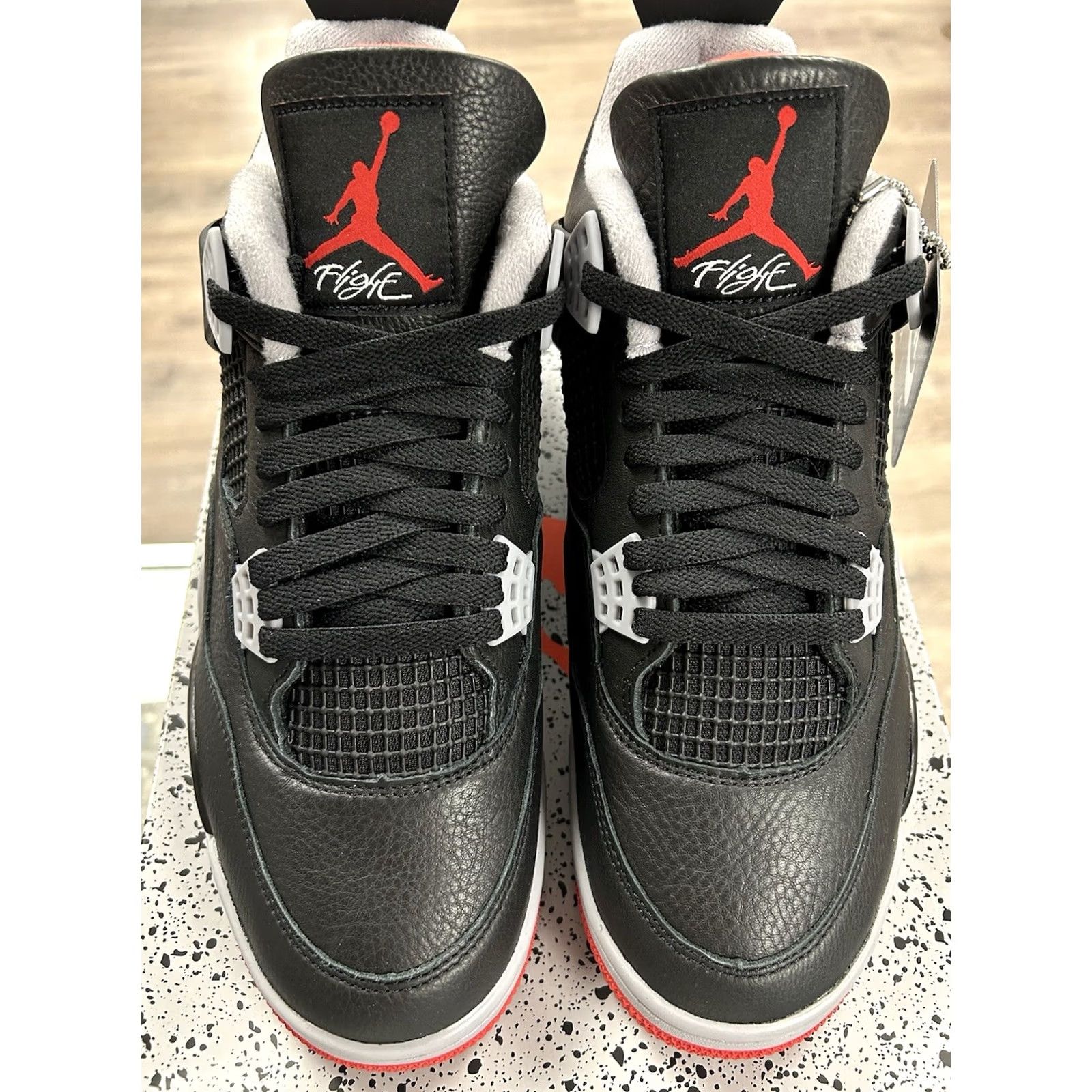 Jordan Brand Air Jordan 4 Retro BRED Reimagined 2024 Nike Sneaker Mens US 10 Black FV5029 006 10286-1 Size US 9 / EU 42 - 7 Thumbnail