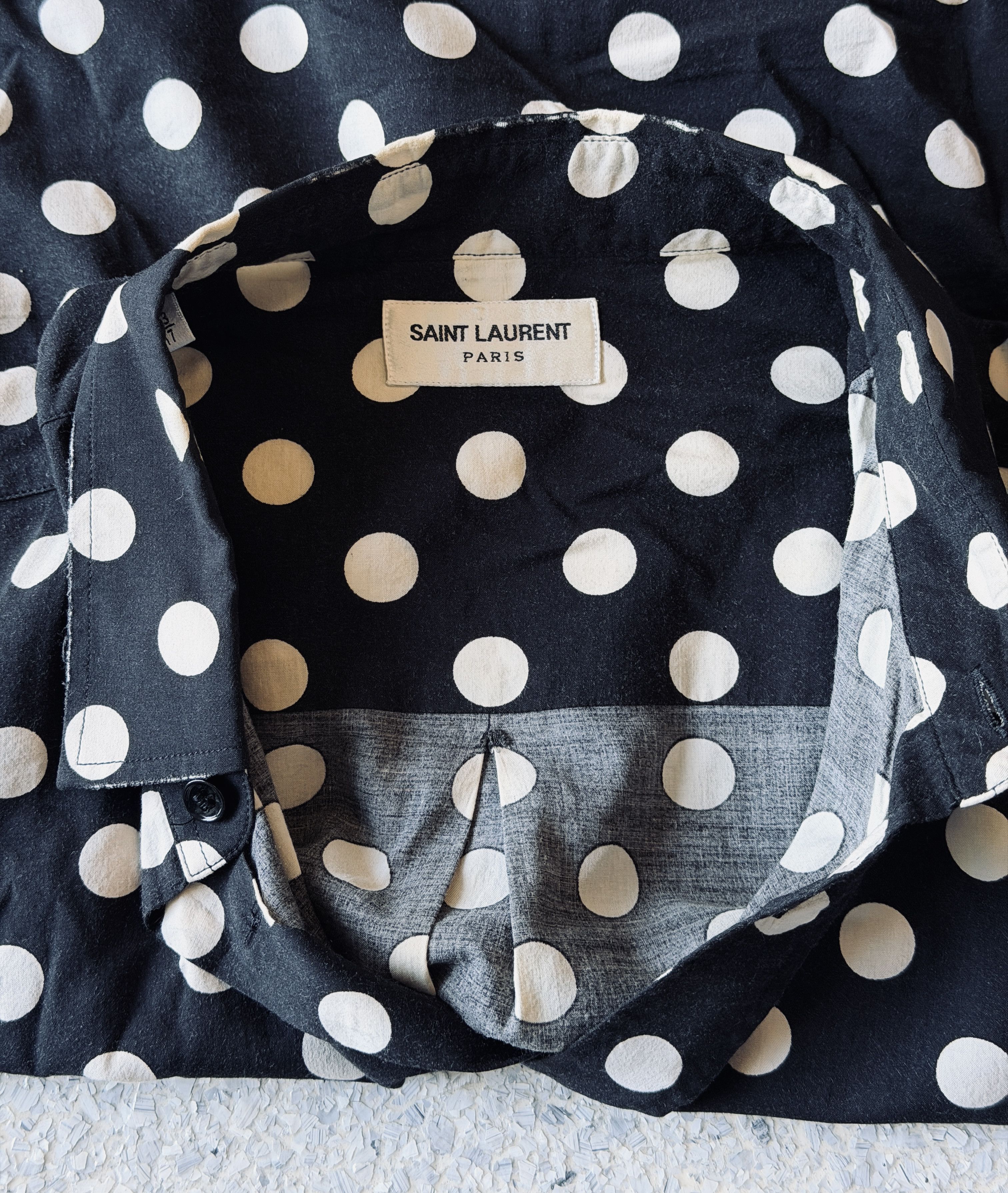 Saint Laurent Paris Saint Laurent Heidi Slimane Polka Dot Shirt XL Size US XL / EU 56 / 4 - 3 Thumbnail
