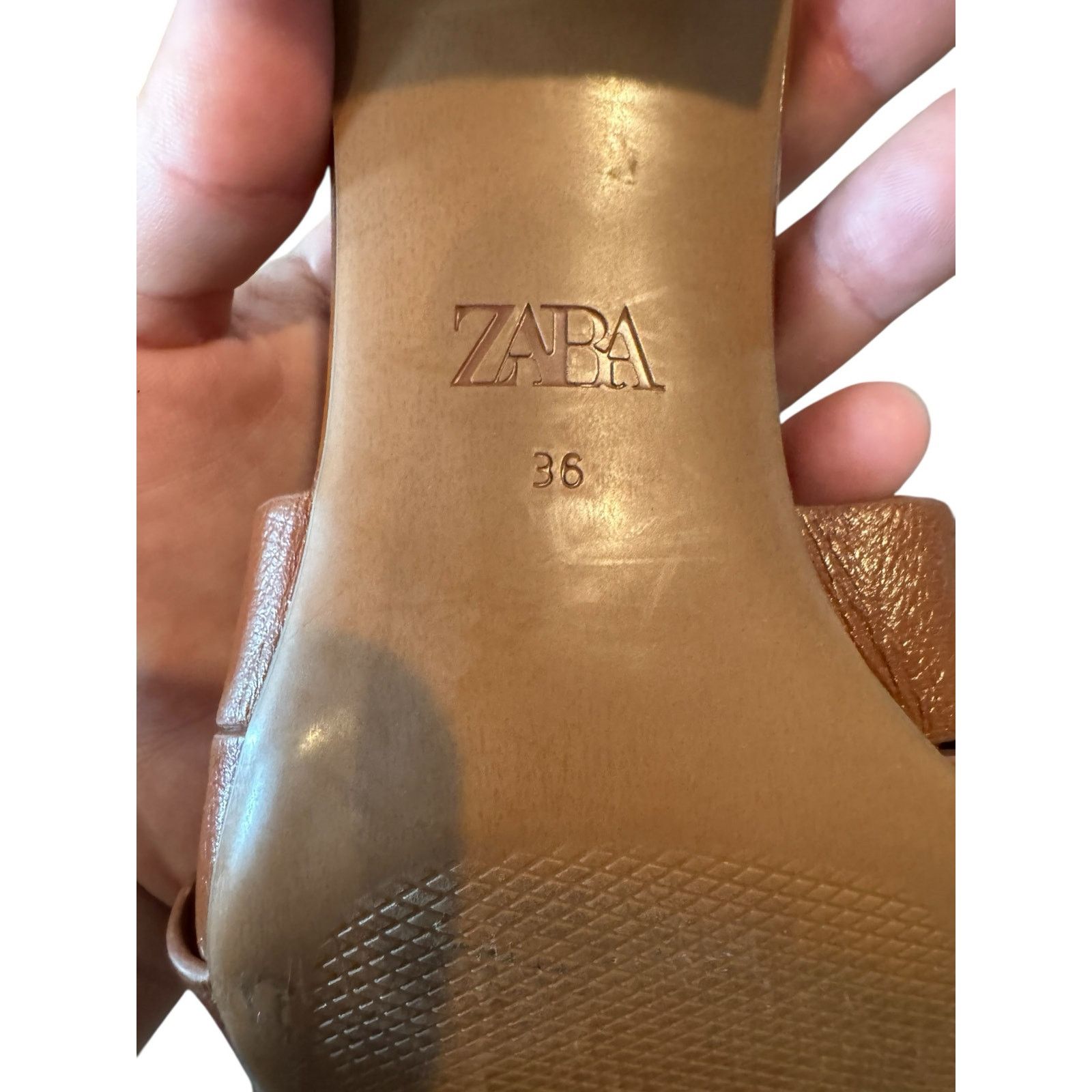 Zara ZARA Brown Woven Strap Block Heel Sandals US 6 Square Toe Size US 6 / IT 36 - 8 Thumbnail