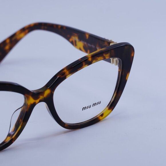 Miu Miu Miu Miu MU05VV VAU1O1 Eyeglasses Honey Havana 53mm Cat Eye Size ONE SIZE - 6 Thumbnail