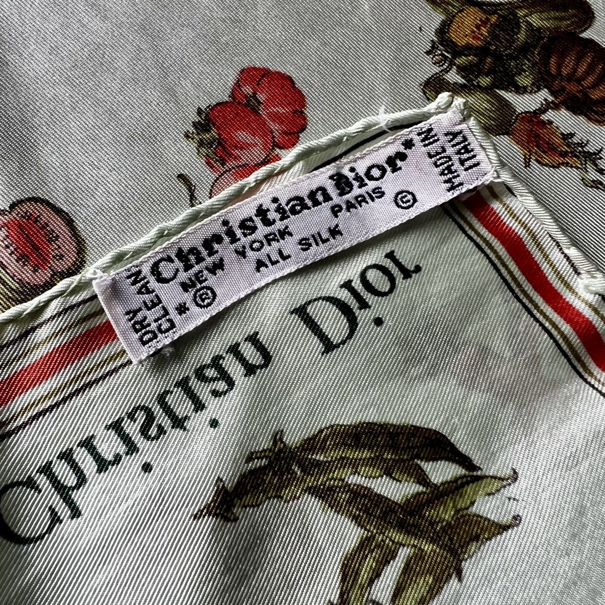 Christian Dior Monsieur Christian Dior Handkerchief Rare Vintage Size ONE SIZE - 4 Thumbnail