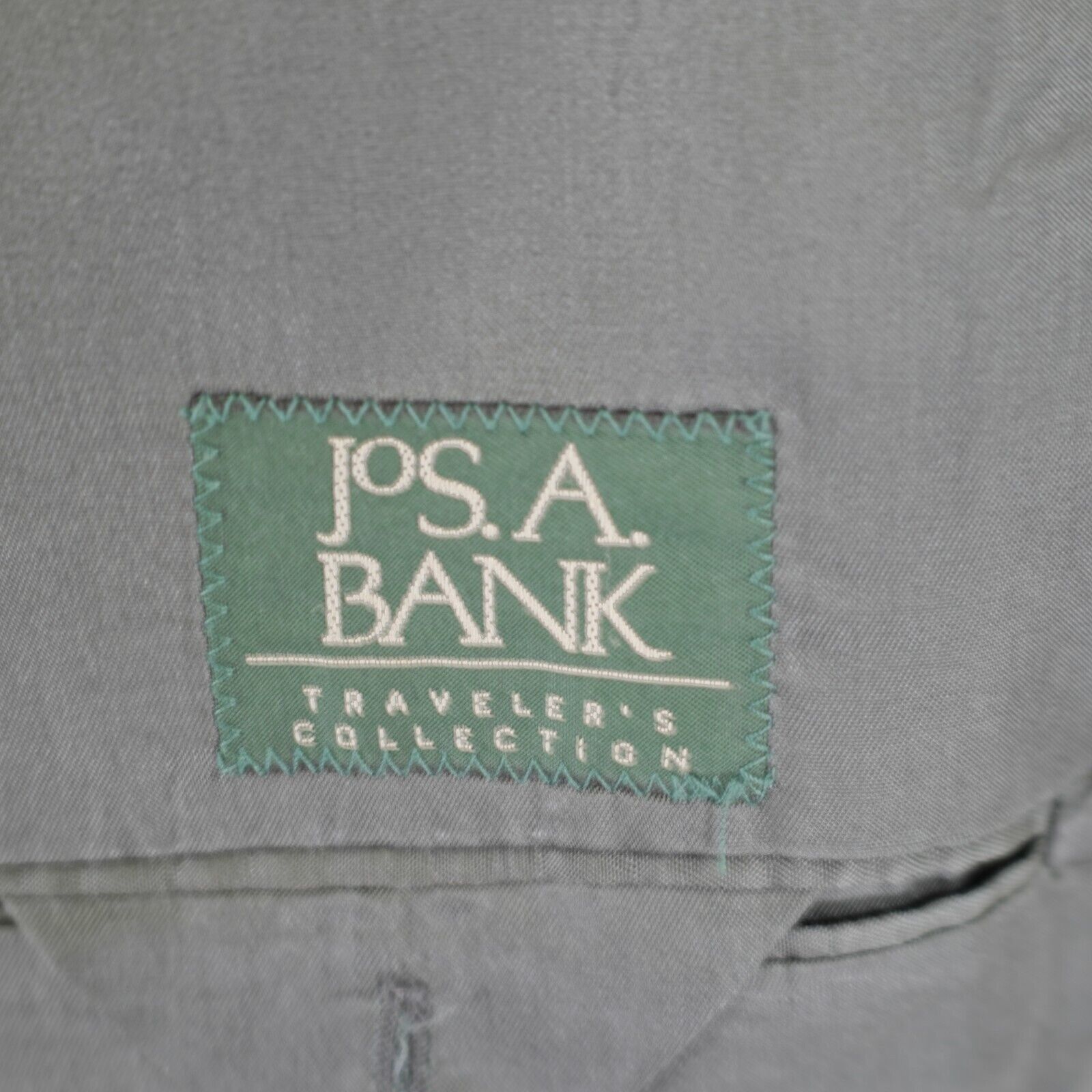 Jos. A. Bank Jos A Bank Traveler's Collecton Gray Twill Wool Blazer 44L 2 Size 44L - 8 Thumbnail