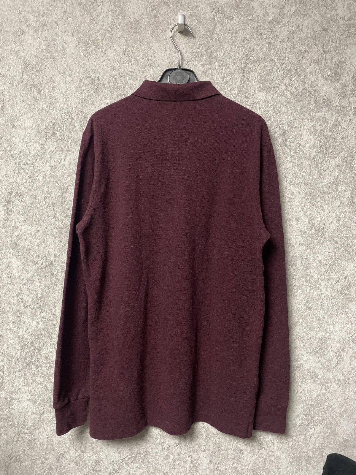 Polo Ralph Lauren Vintage Polo Ralph Lauren Burgundy Long Sleeve Polo Shirt Size US M / EU 48-50 / 2 - 12 Thumbnail