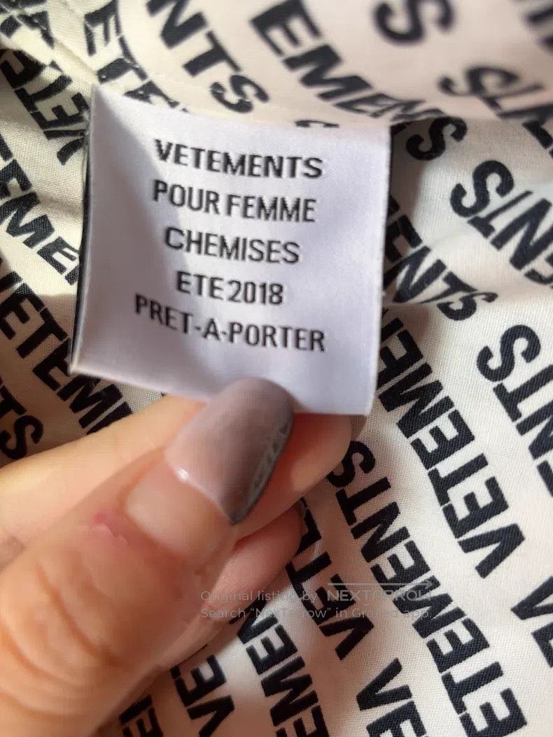 Other Vetements Logo-Filled Shirt Size US S / EU 44-46 / 1 - 2 Thumbnail