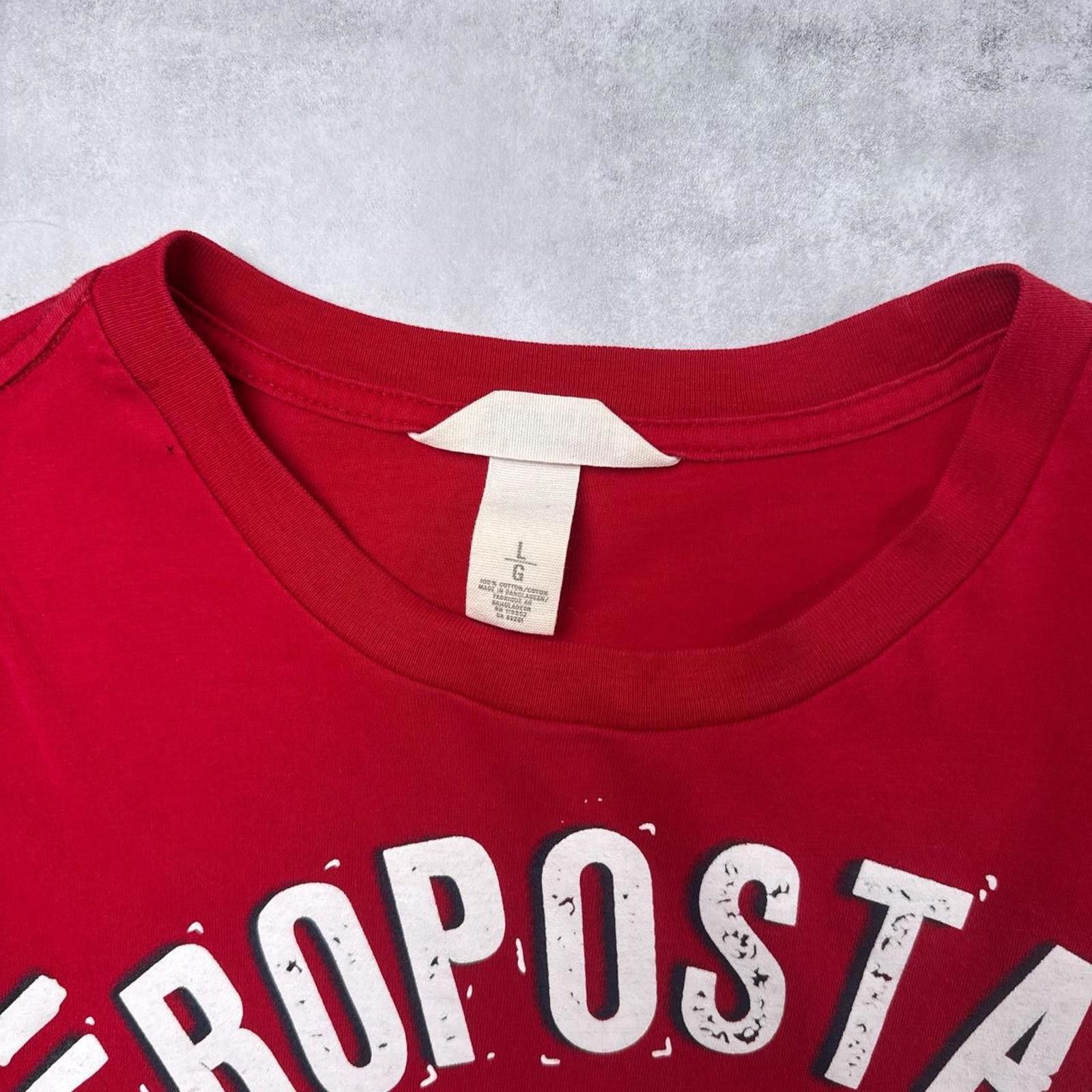 Aeropostale Y2K Aeropostale 00s Red T shirt Size US L / EU 52-54 / 3 - 4 Thumbnail