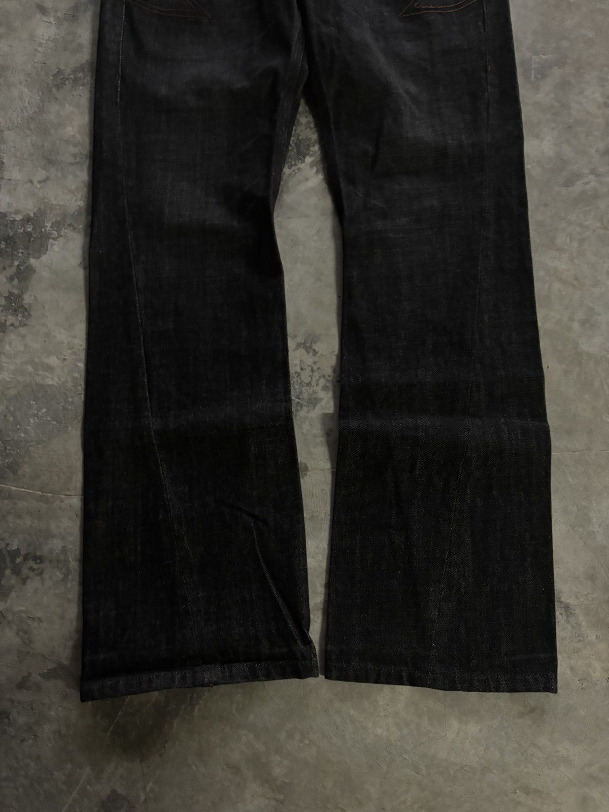 Tornado Mart FLARE NICOLE CLUB FOR MEN SNAKE SKIN POCKET TWIST BOOTCUT Size US 32 / EU 48 - 10 Thumbnail