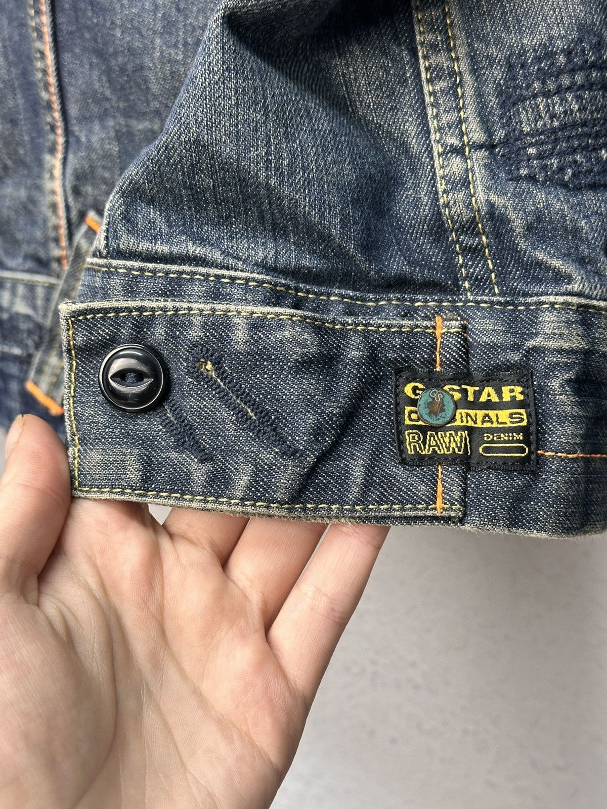 G-Star G-Star raw distressed denim jacket vintage workwear style Size US L / EU 52-54 / 3 - 16 Thumbnail
