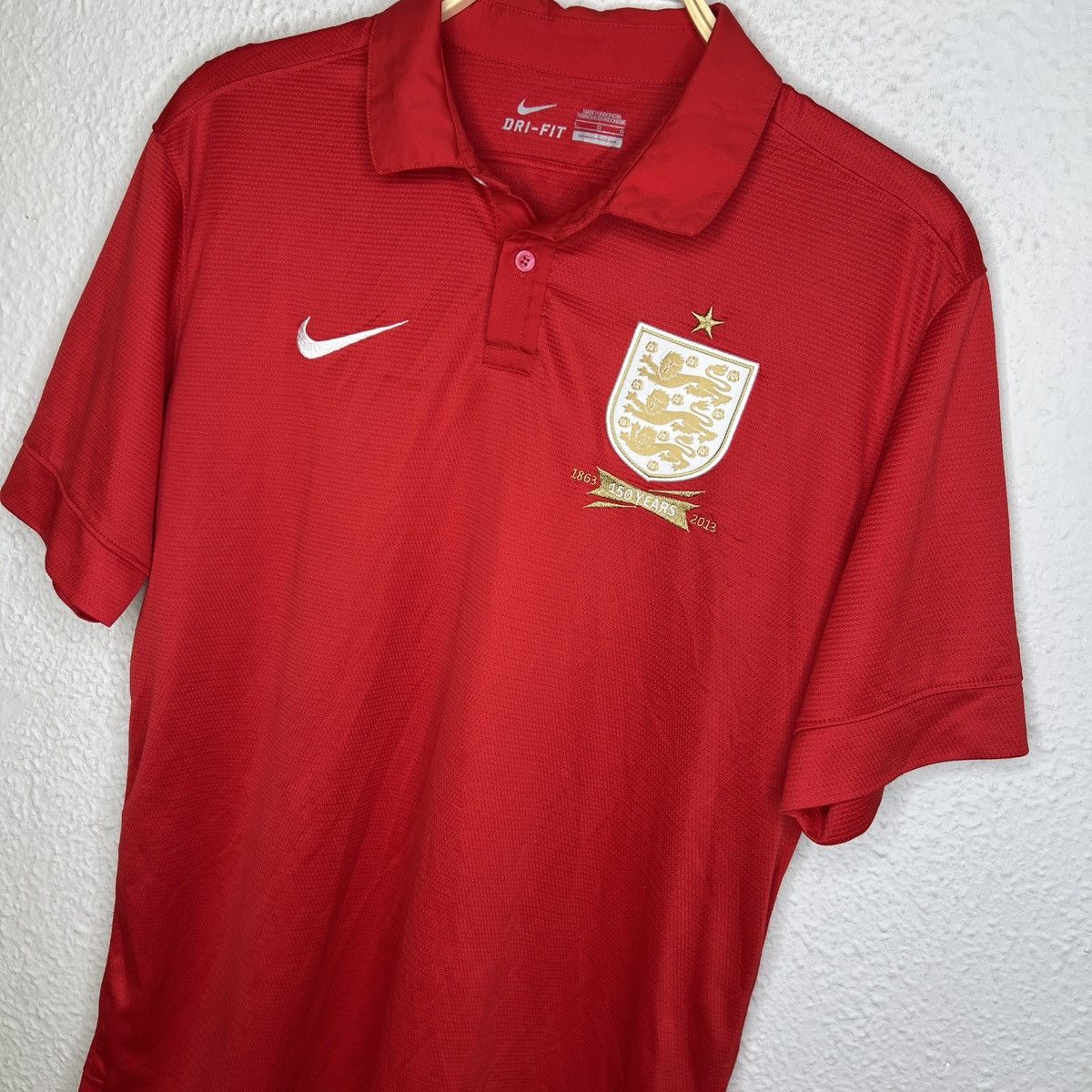 Nike Nike England 150th Anniversary 2013 Tshirt soccer jersey Size US L / EU 52-54 / 3 - 3 Thumbnail
