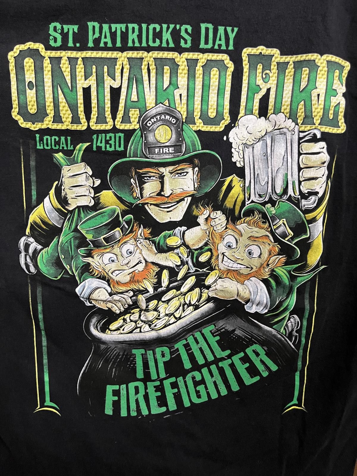 Designer T-shirt St Patrick's Day x Local Firefighter Department - L Size US L / EU 52-54 / 3 - 5 Thumbnail
