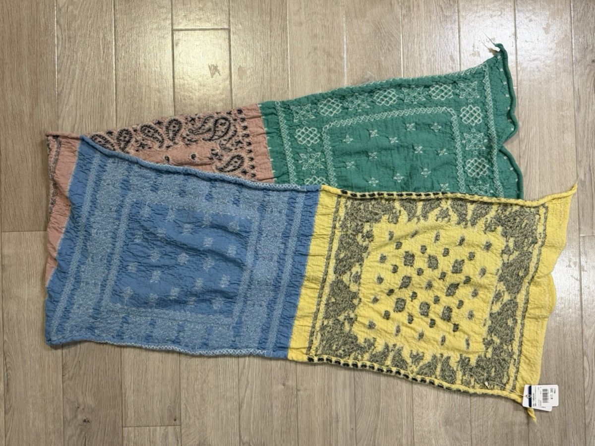 Kapital Kapital Velve Wool Pastel Bandana Cross Happy Muffler Size ONE SIZE - 1 Thumbnail