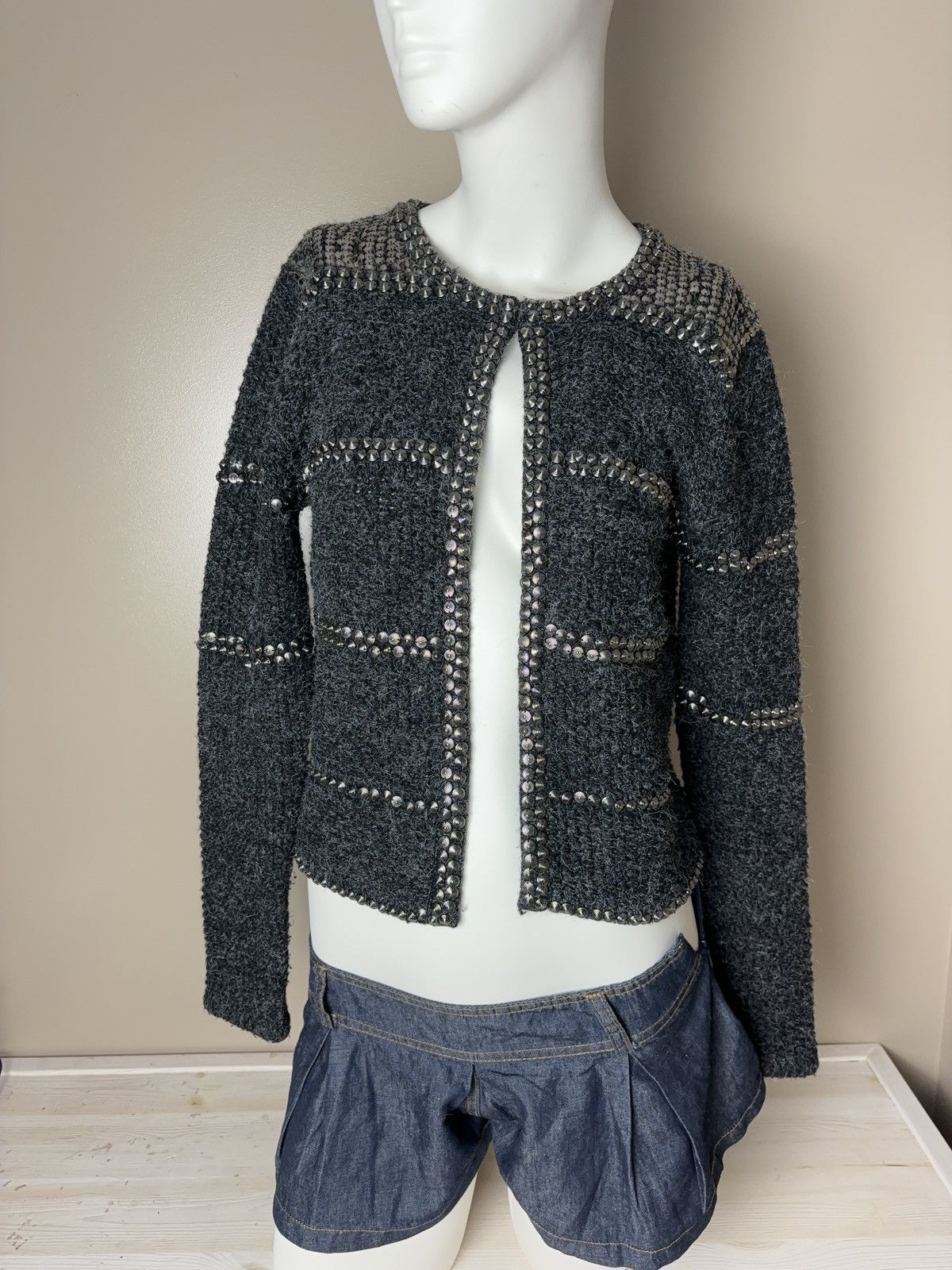 Vintage Archive vintage pullover knit cardigan chainmail Size S / US 4 / IT 40 - 3 Thumbnail