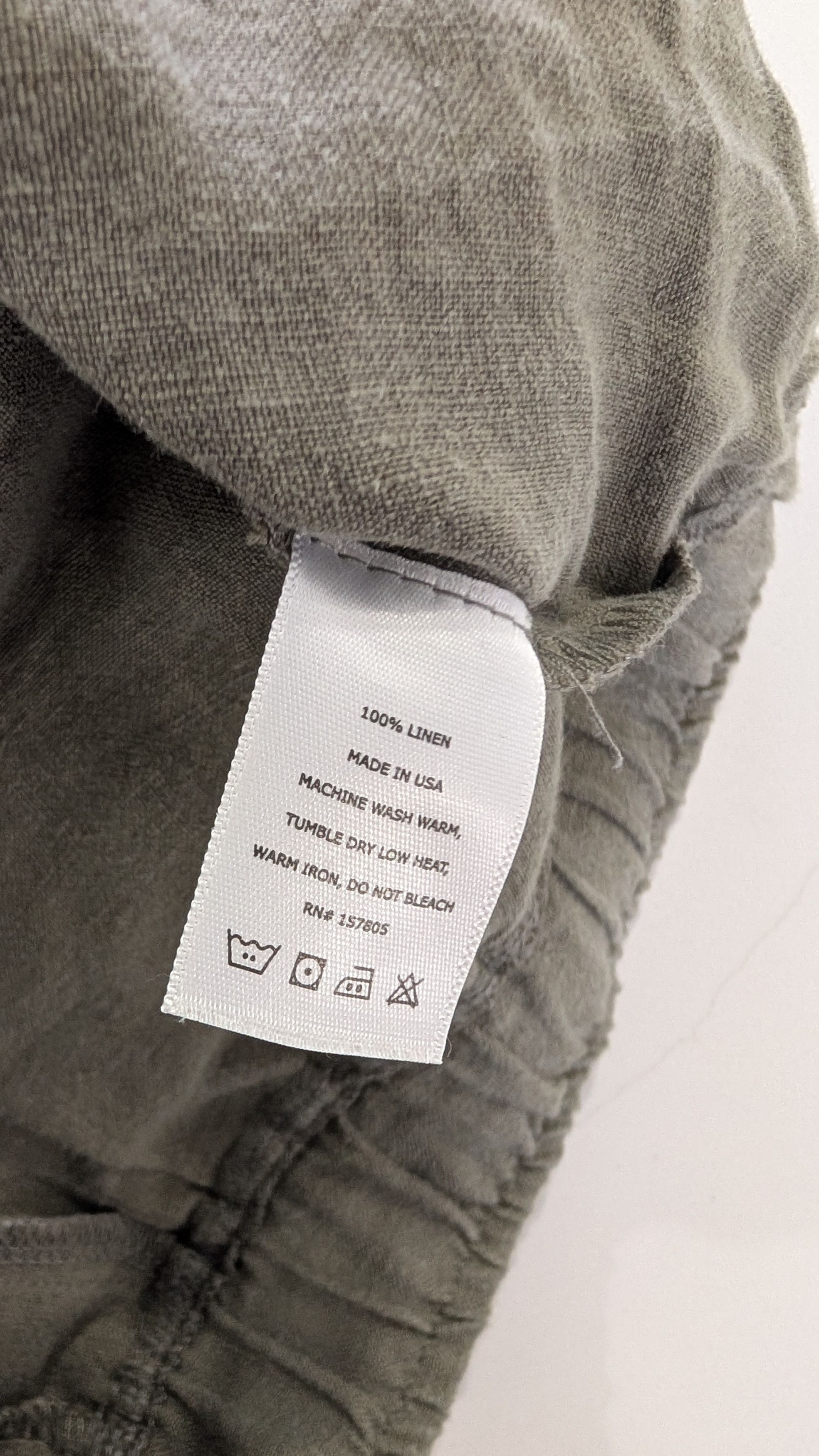 American Trench American Trench Linen Easy Pant Olive Green Size S Size US 31 - 6 Thumbnail