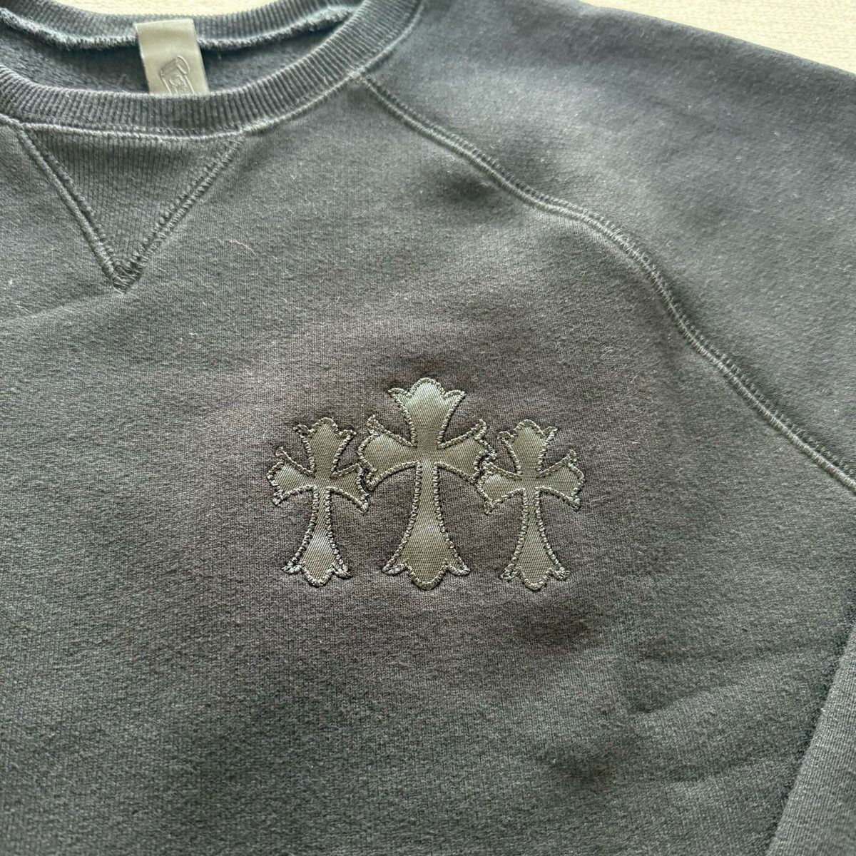 Chrome Hearts Chrome Hearts Triple Cross Nylon patch Crewneck Size US M / EU 48-50 / 2 - 2 Thumbnail