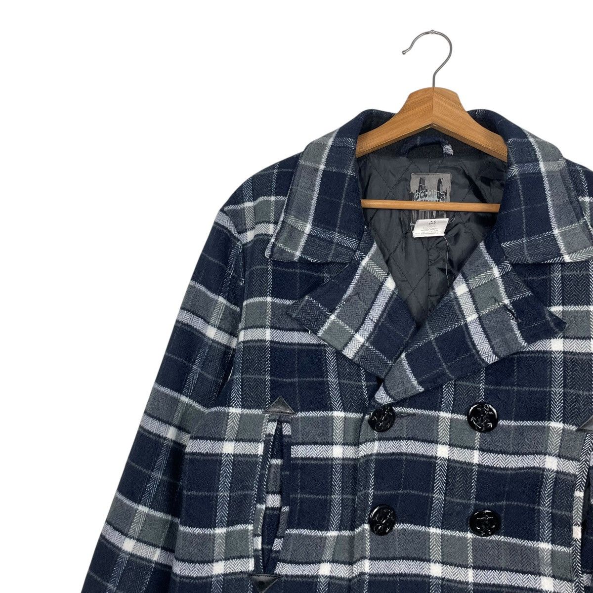 Japanese Brand Octopus Army Tartan Double Breasted Jacket Size US M / EU 48-50 / 2 - 6 Thumbnail