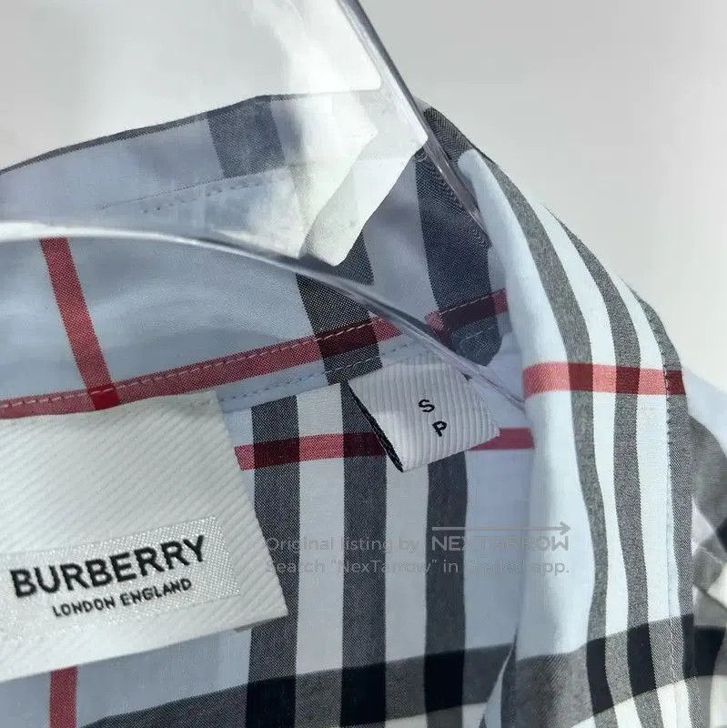 Burberry Burberry Women's Light Blue Check Shirt. Size S / US 4 / IT 40 - 4 Thumbnail