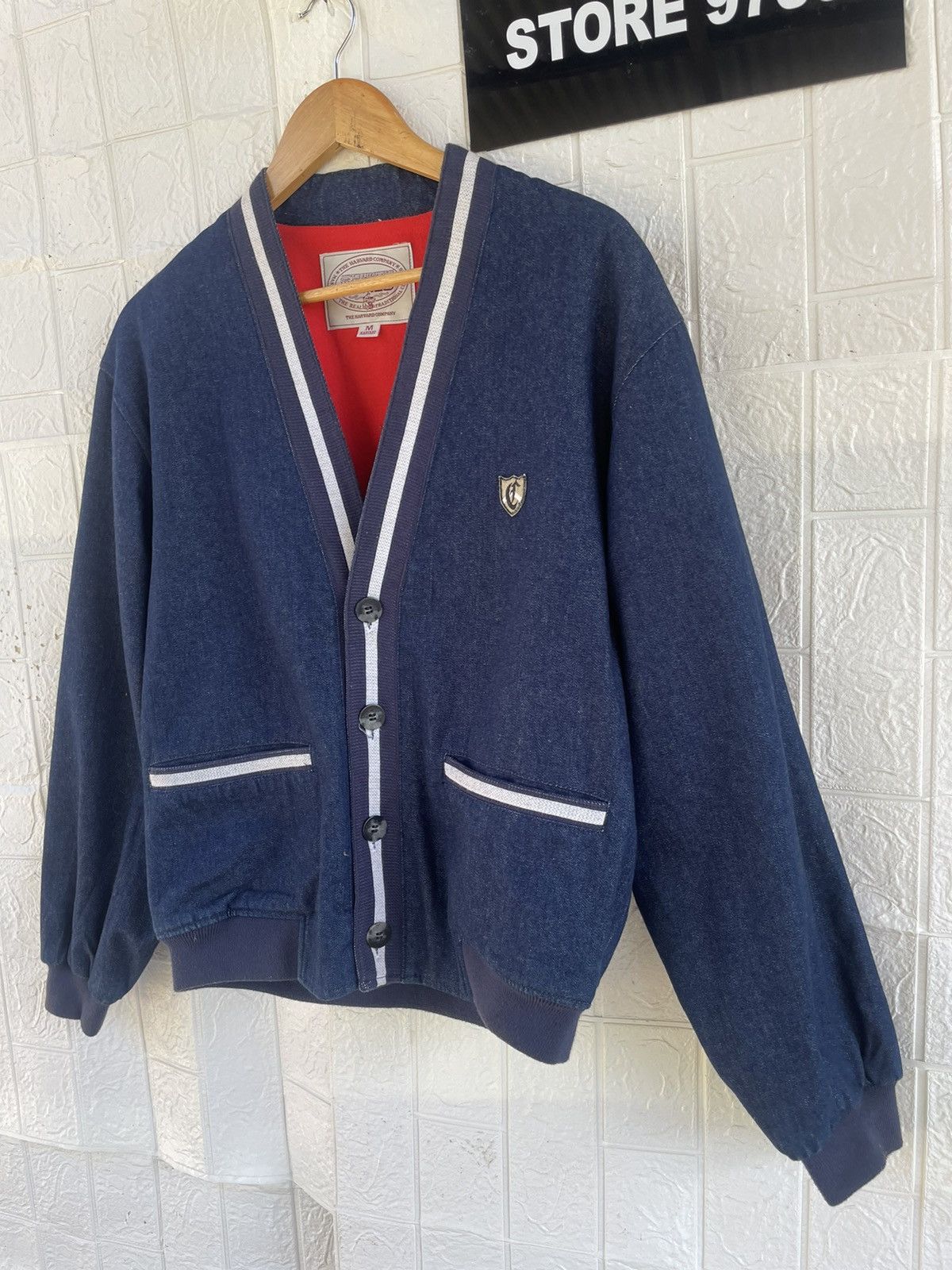 Vintage Japanese Brand Harvard Denim Jacket Size US M / EU 48-50 / 2 - 4 Thumbnail