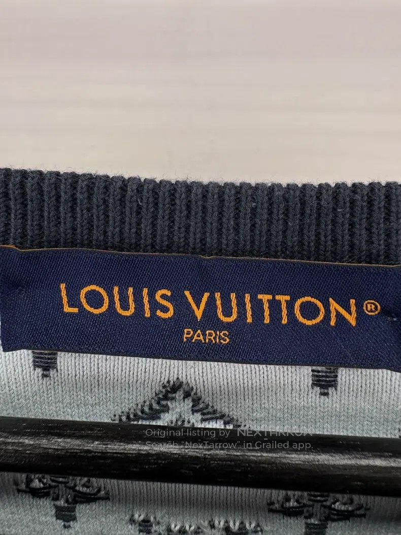 Louis Vuitton Louis Vuitton 24 new black gradient logo knit sweater Size US M / EU 48-50 / 2 - 3 Thumbnail