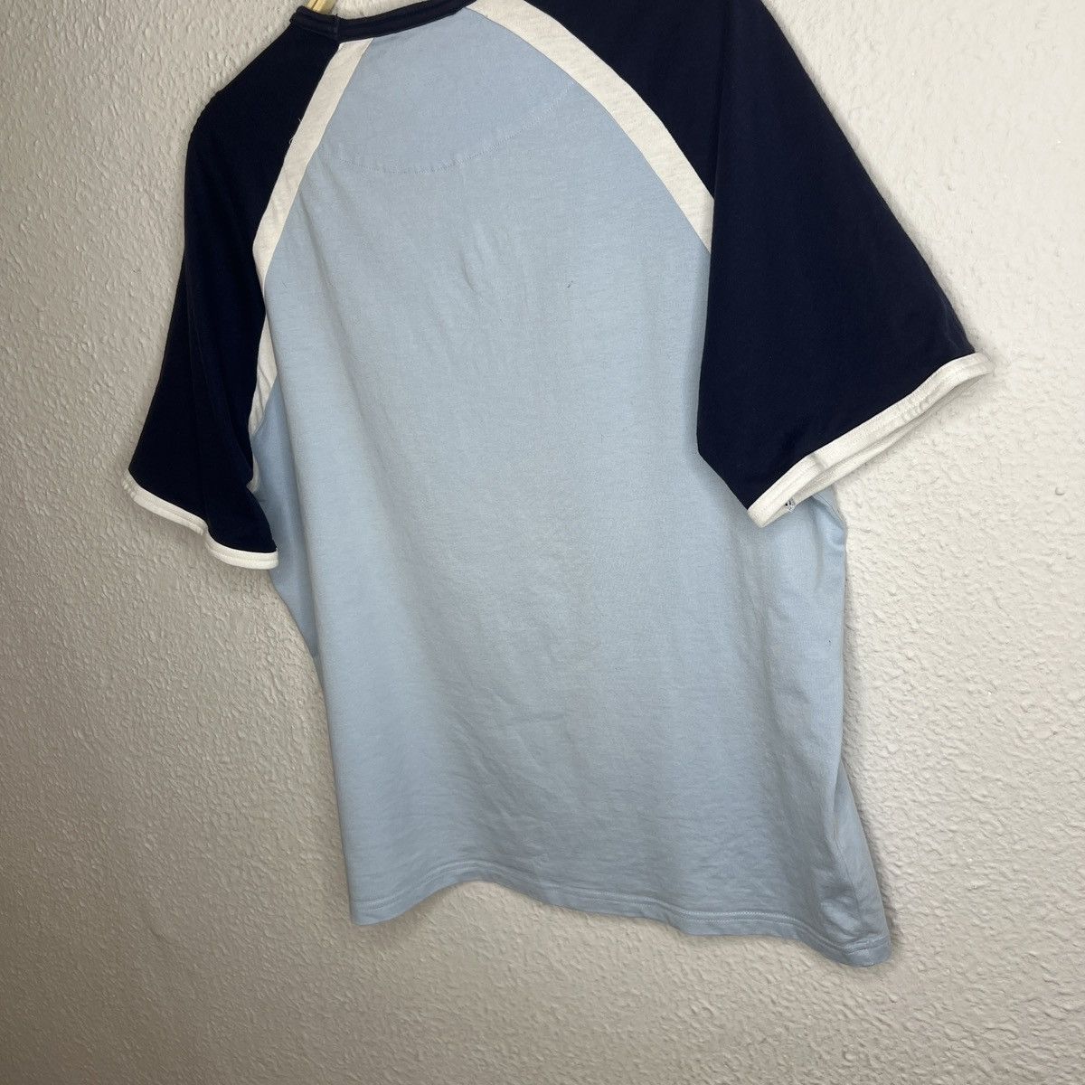 Yves Saint Laurent Yves Saint Lauren YSL Tshirt Tee Big Logo Blue Navy Size US L / EU 52-54 / 3 - 8 Thumbnail