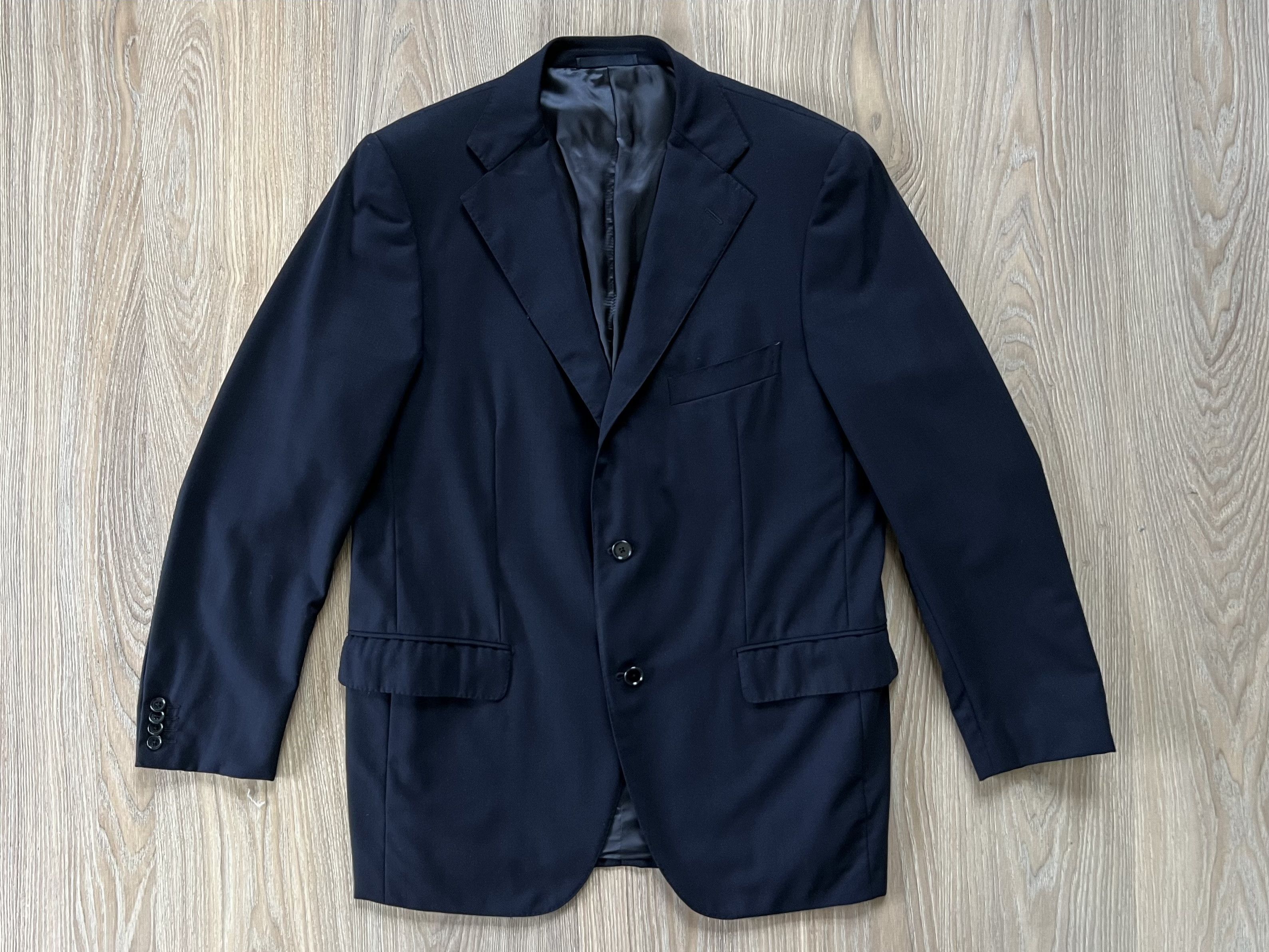 Raffaele Caruso Loro Piana Merino Blue Blazer Jacket