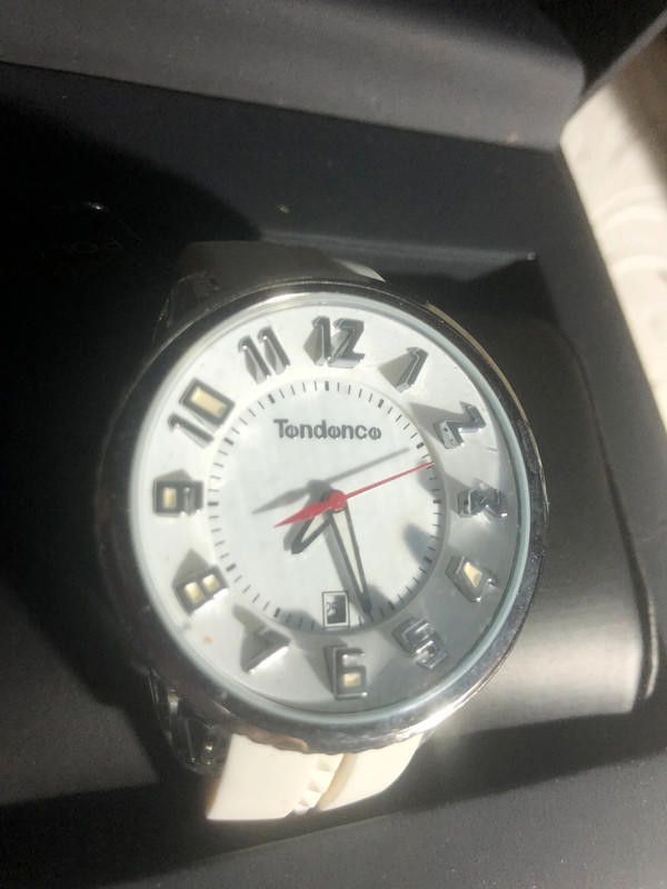 Designer Tondonco white dial rubber strap watch Size ONE SIZE - 5 Thumbnail