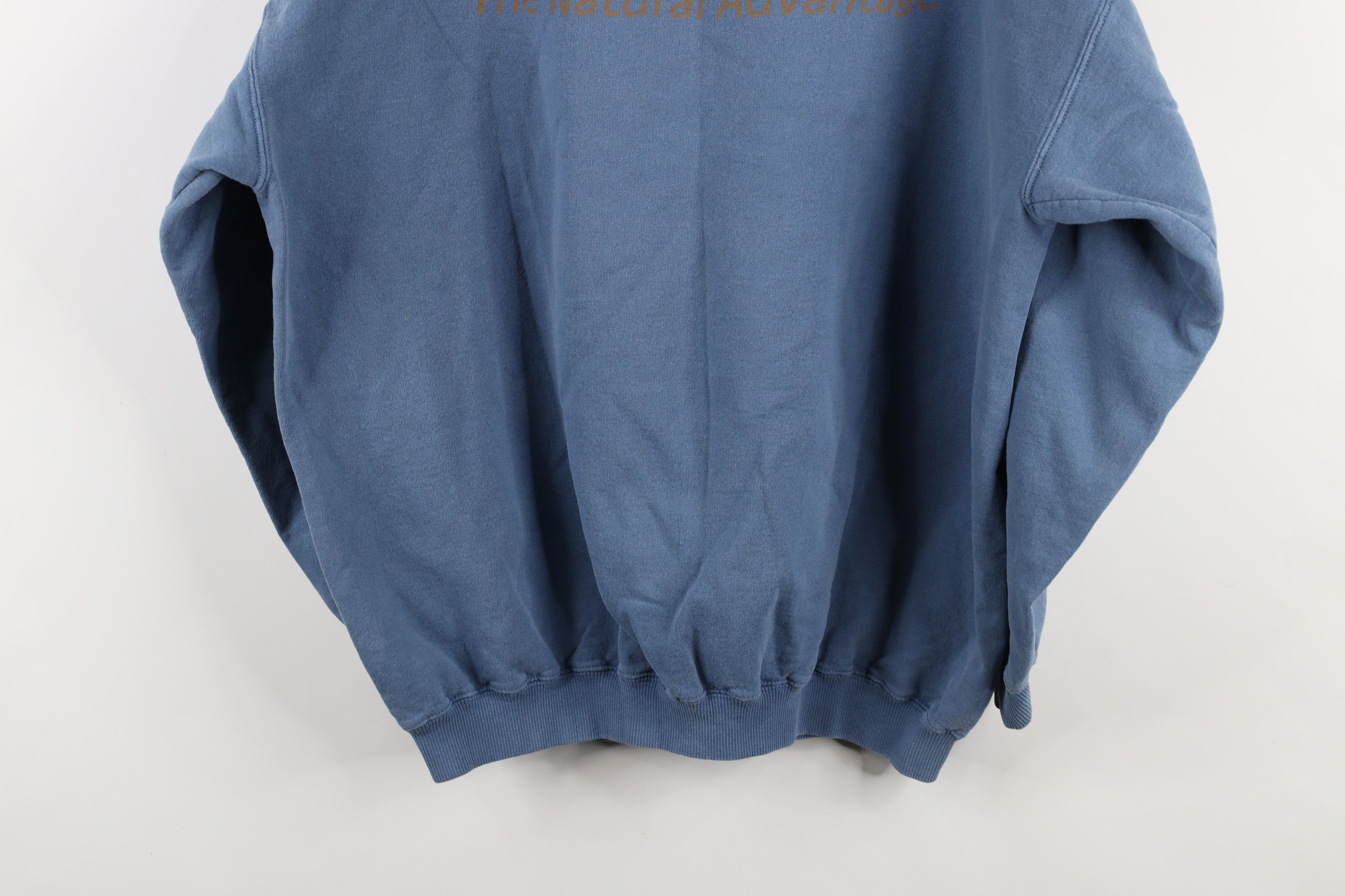 Vintage Vintage 90s Streetwear The Nature Advantage Sweatshirt Blue Size US XL / EU 56 / 4 - 10 Thumbnail