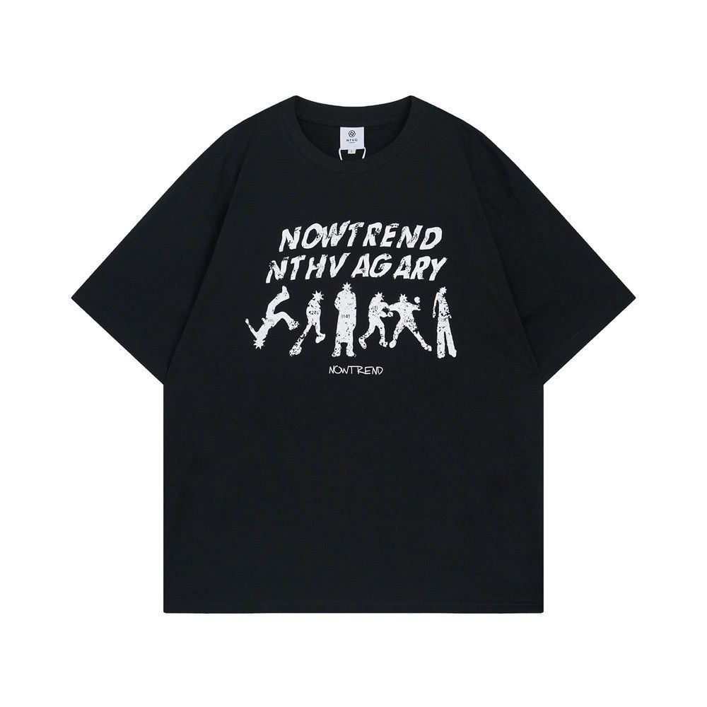 Vintage Men's street trend loose silhouette print T-shirt casual Size US M / EU 48-50 / 2 - 1 Thumbnail